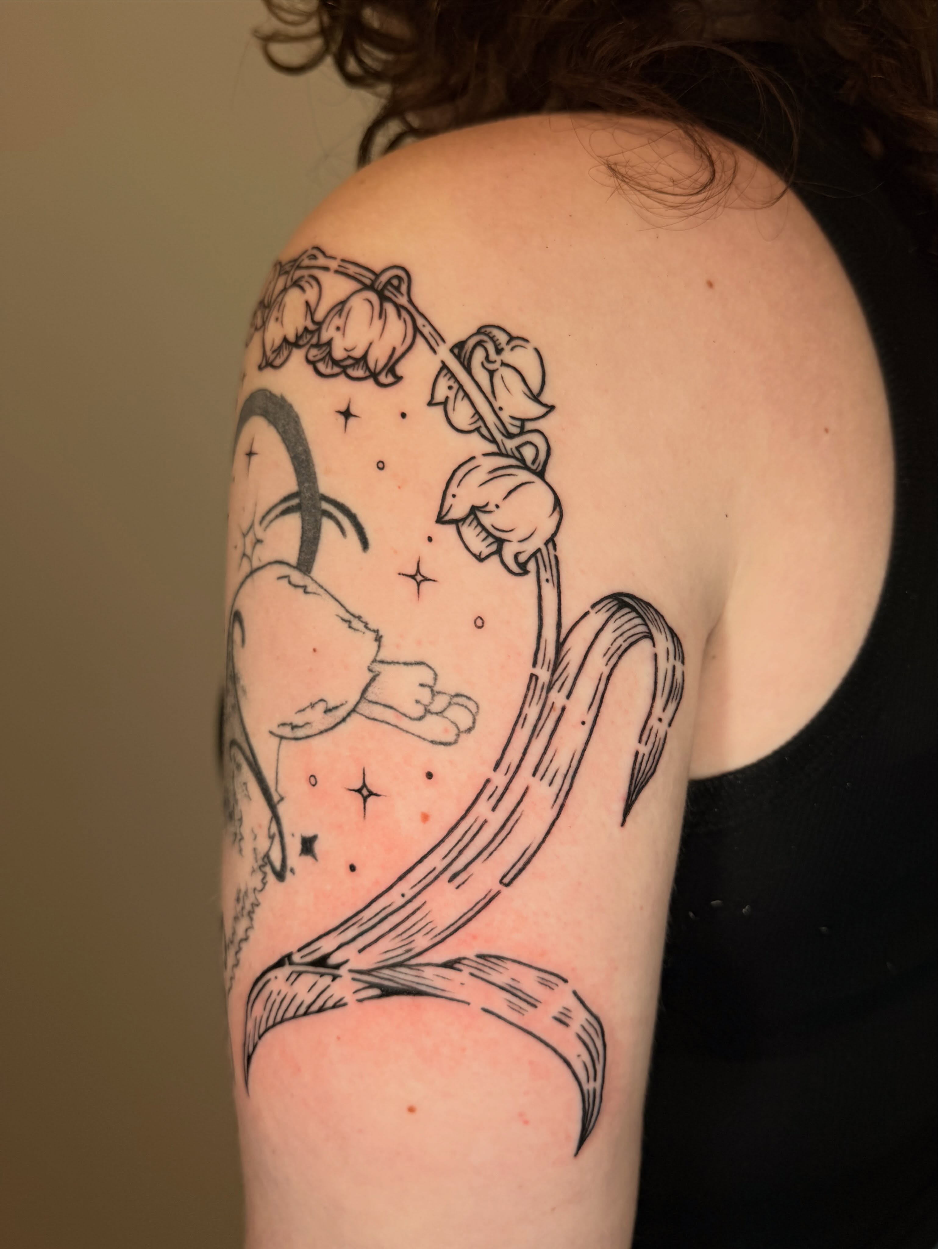 Tattoo by @stebie_inks — black_and_grey