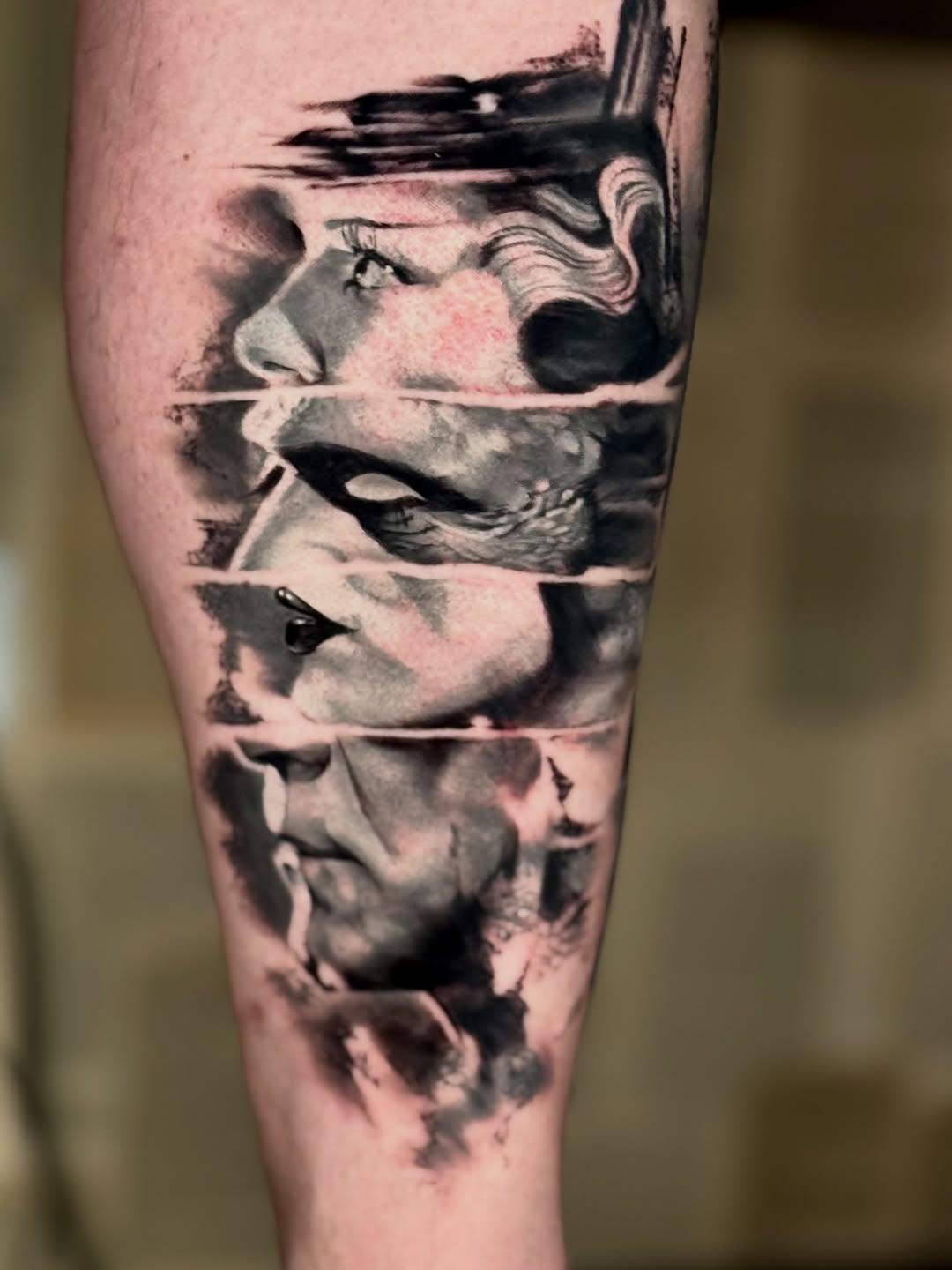 Tattoo by @tattoosbytravis — black_and_grey, realism