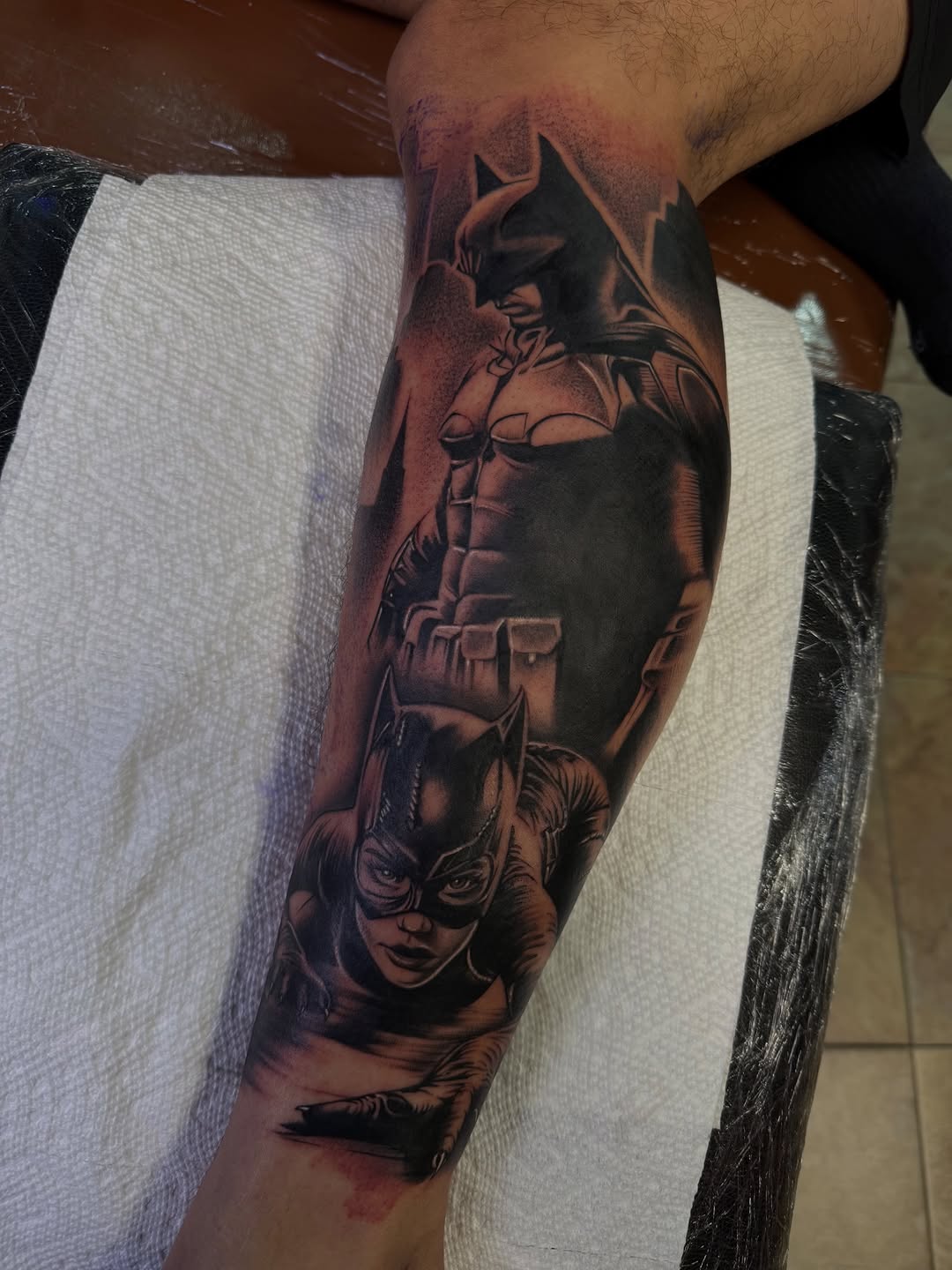 Tattoo by @chris_tattoo87 β realism, black_and_grey