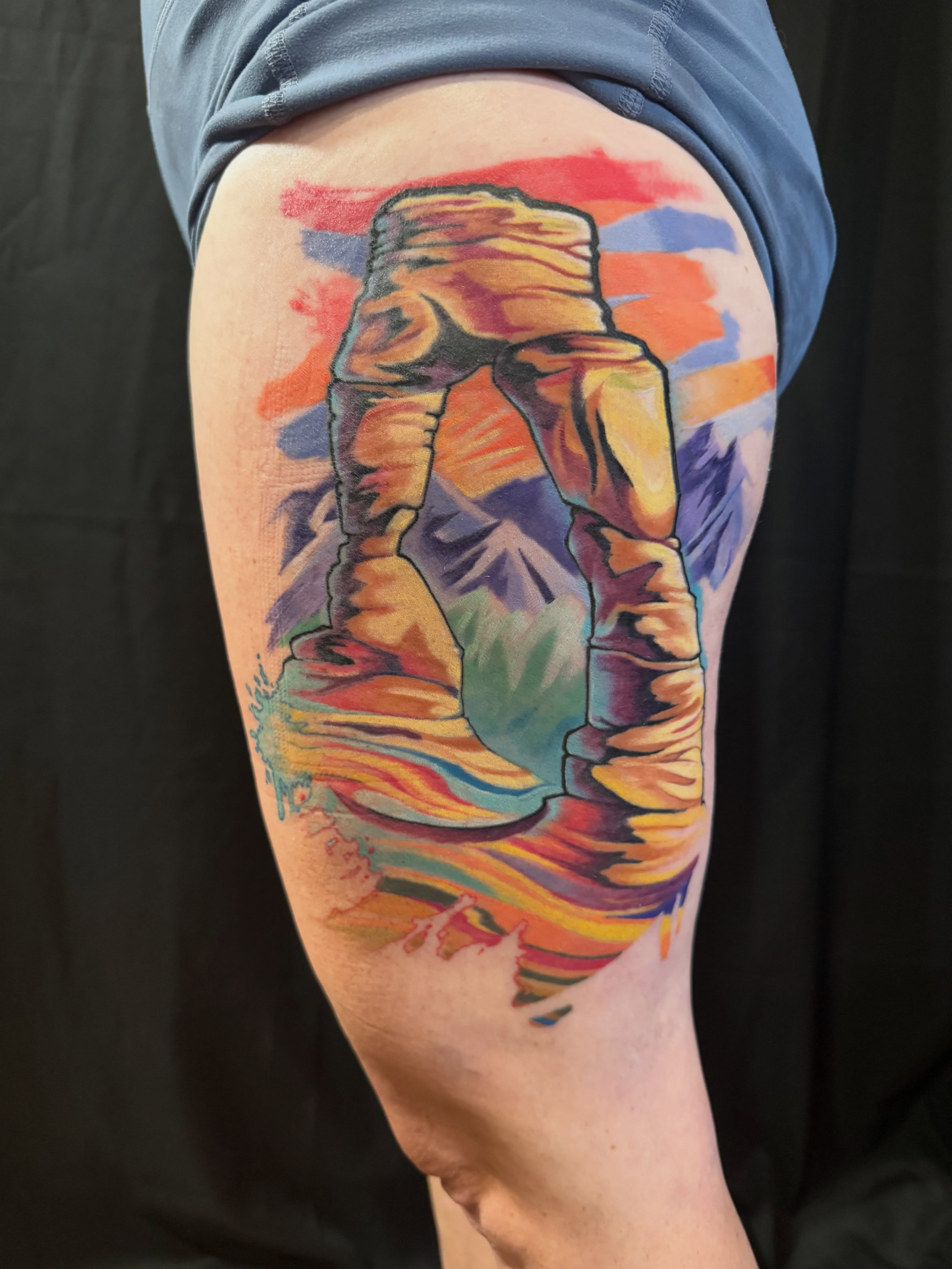 Tattoo by @tatgunjoe — watercolor