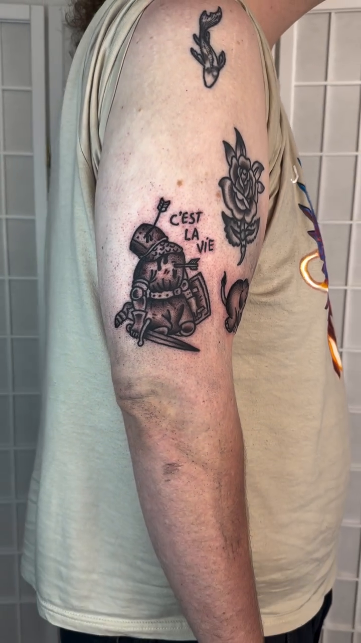 Tattoo by @sadvladink — black_and_grey, realism