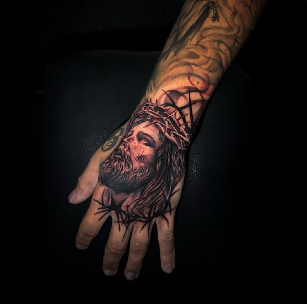 Tattoo by @sad_girl_tattoos — realism, black_and_grey