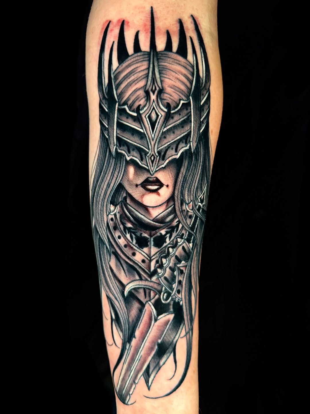 Tattoo by @trentonhtattoos — dark_realism, black_and_grey