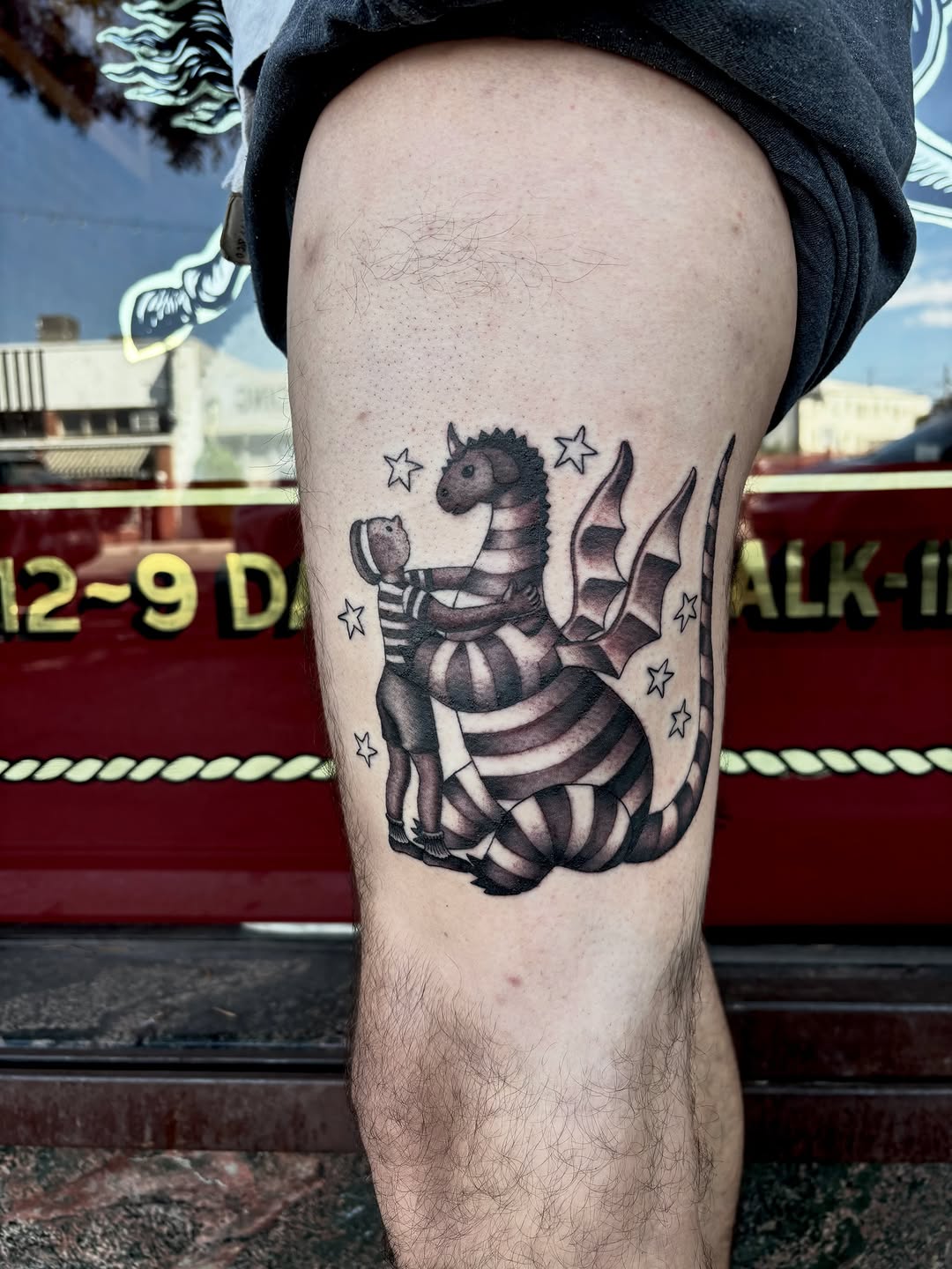 Tattoo by @alyssa_tattooss — new_school, black_and_grey