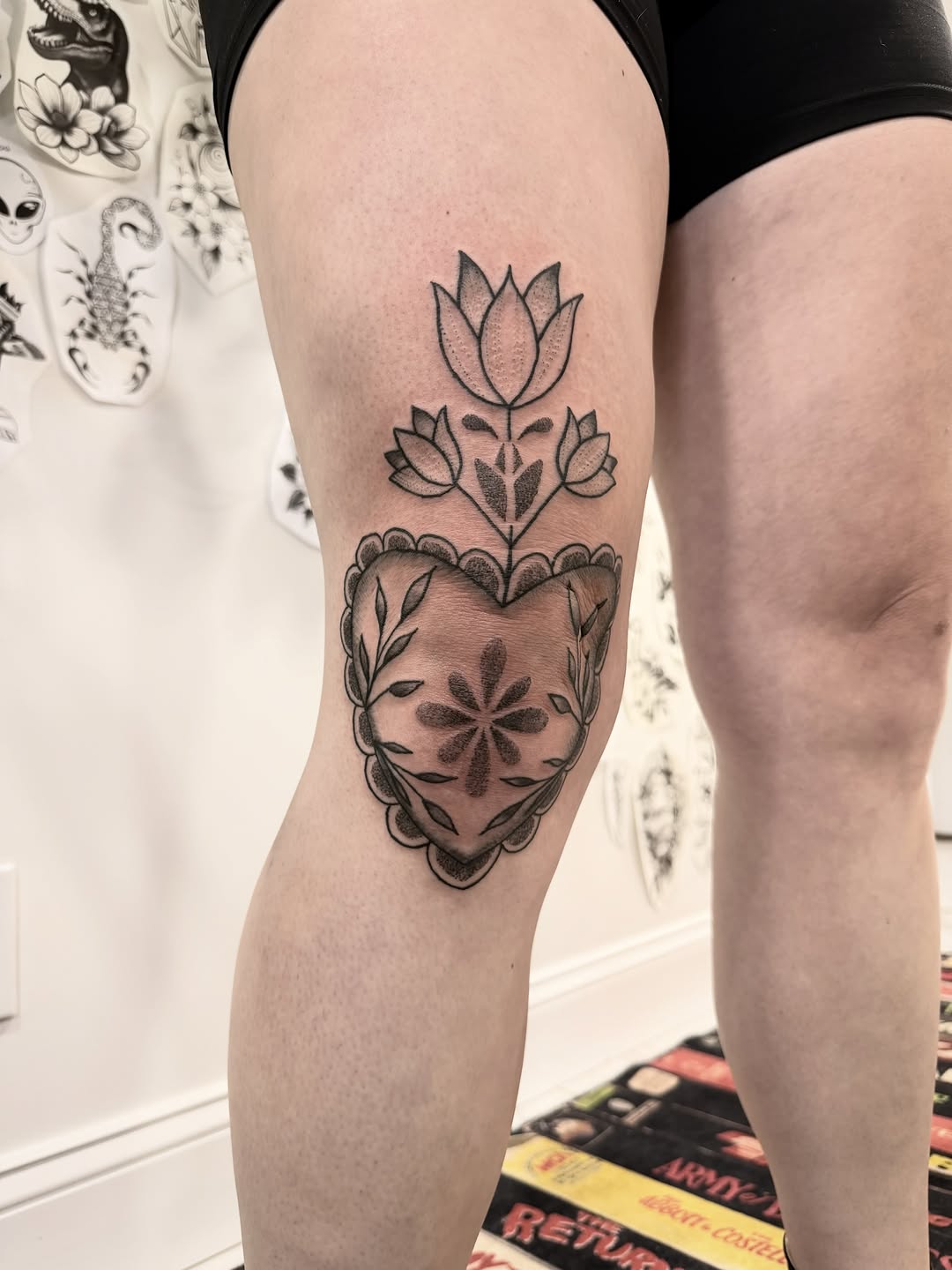 Tattoo by @darkartist82 — black_and_grey, ornamental