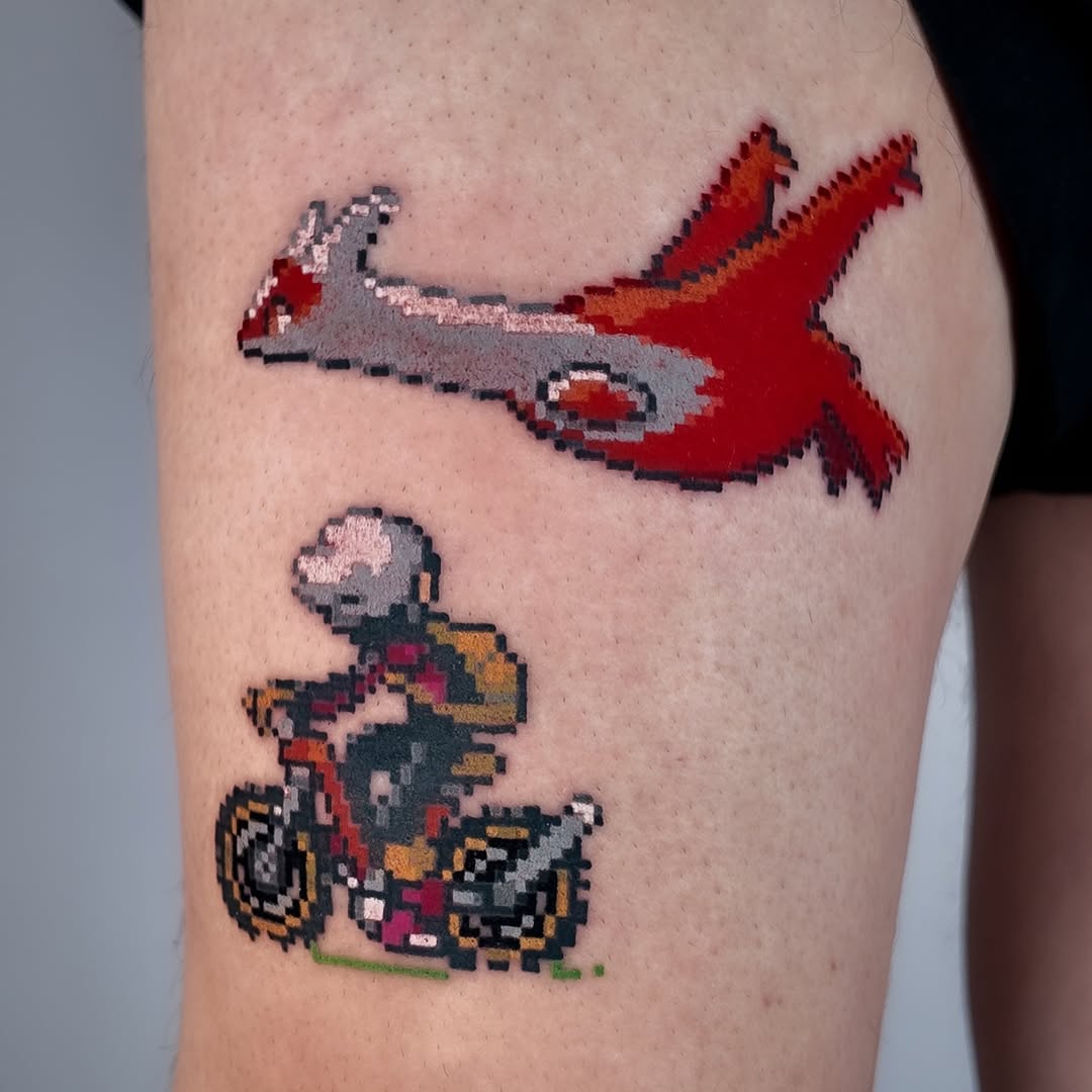 Tattoo by @mrpixel.tattooer — anime