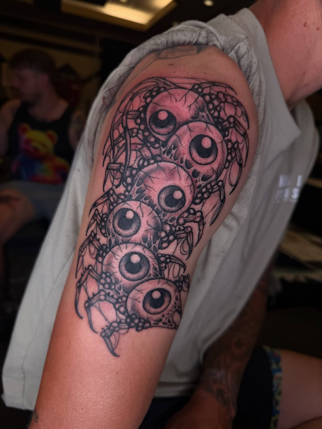 Tattoo by @staynasty_666 — black_and_grey, dark_realism