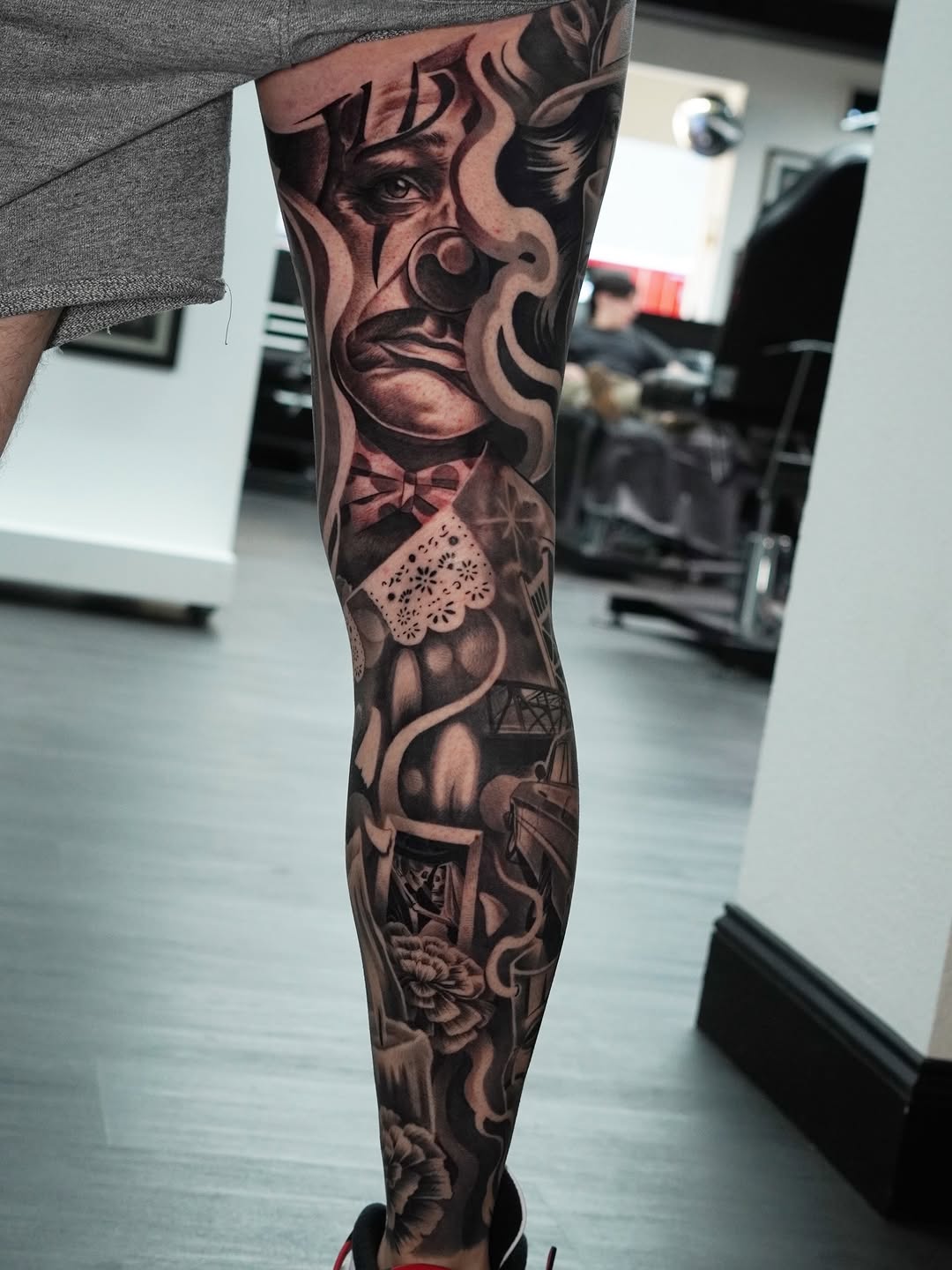 Tattoo by @jessem_tattoos — realism, black_and_grey