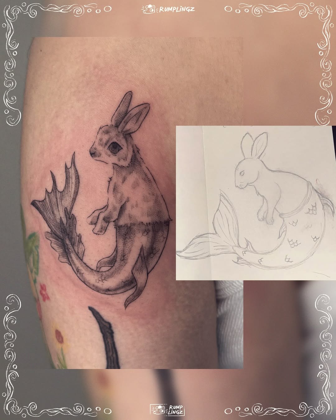 Tattoo by @rumplingz โ dotwork, illustrative