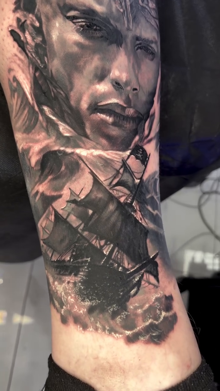 Tattoo by @josecarlos.tattoos — realism, black_and_grey