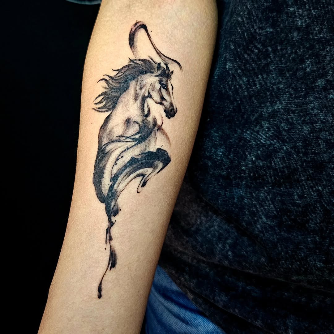 Tattoo by @linktattoo_lily — black_and_grey, realism