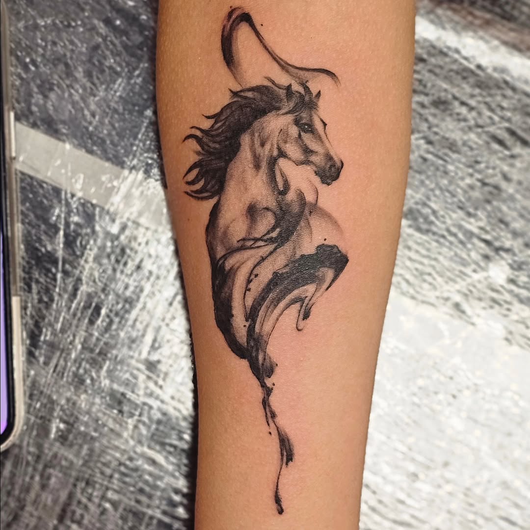Tattoo by @linktattoo_lily — black_and_grey, realism