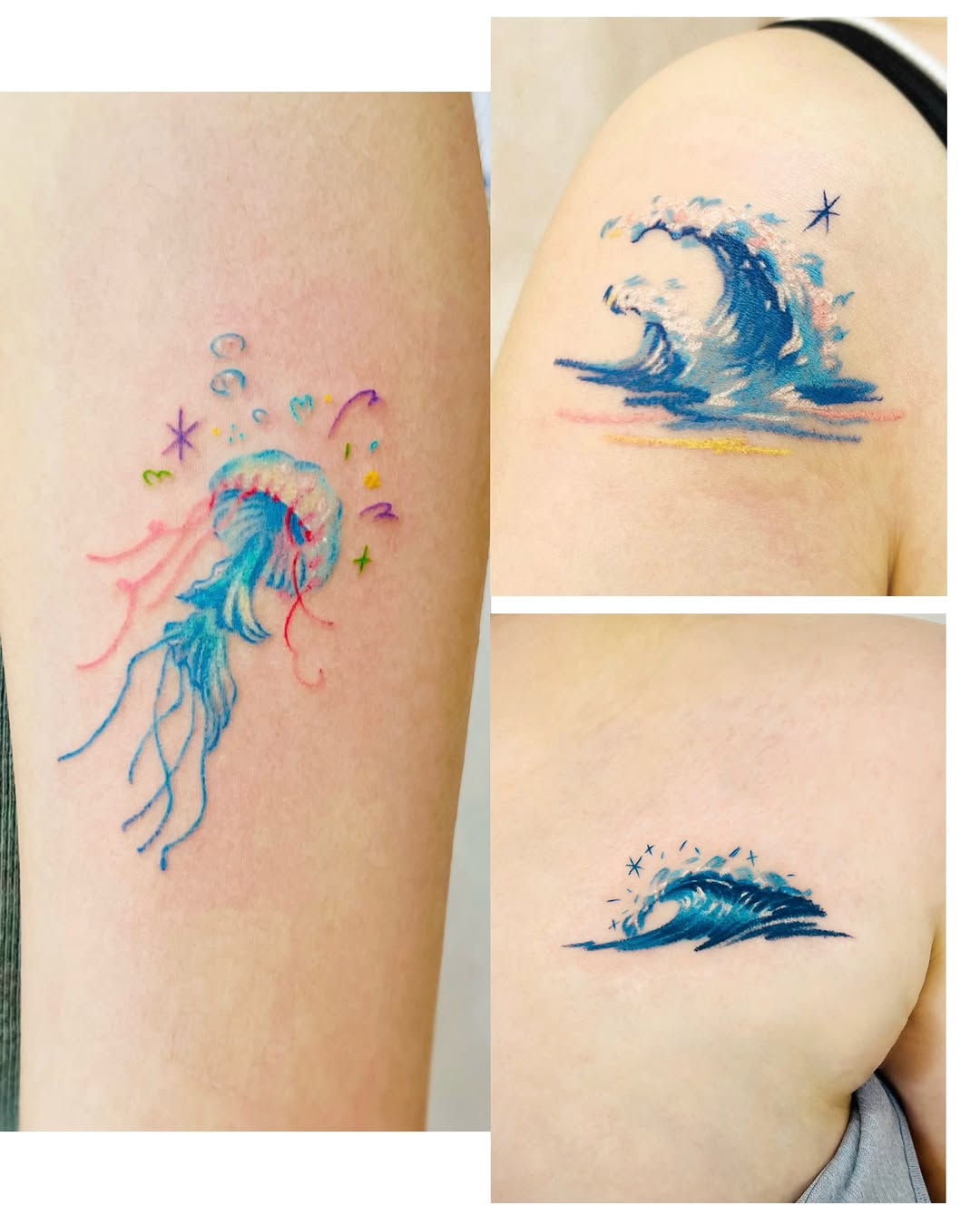 Tattoo by @purinntattoo — fine_line, watercolor