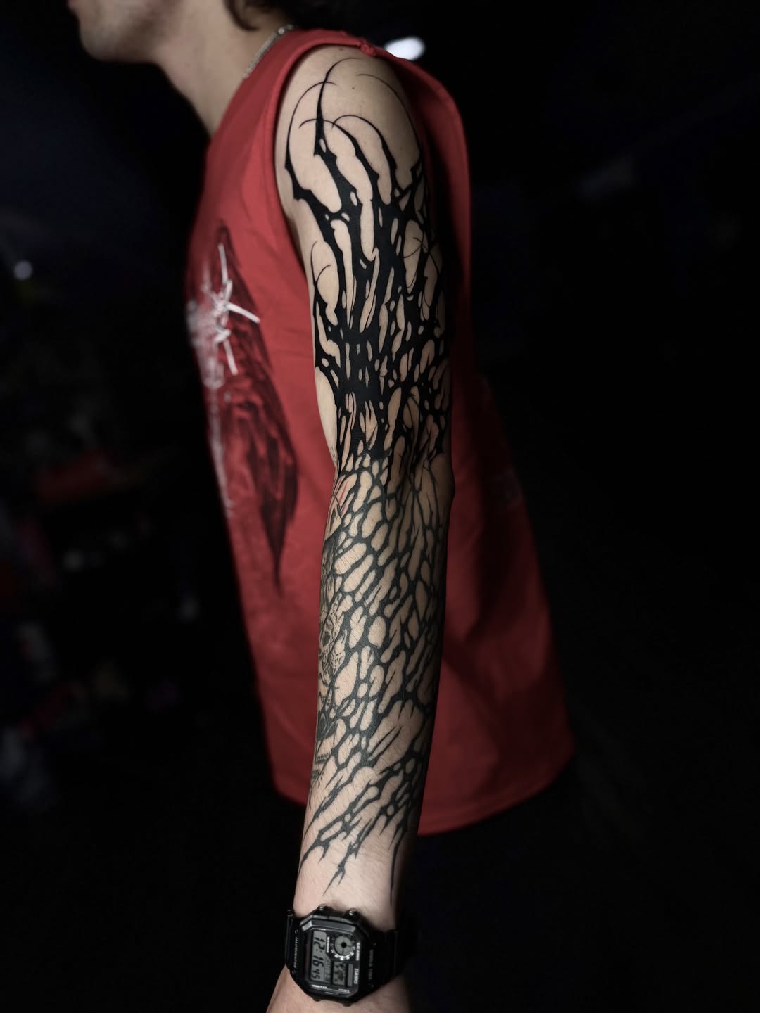 Tattoo by @gloomkvlt β blackwork, ornamental