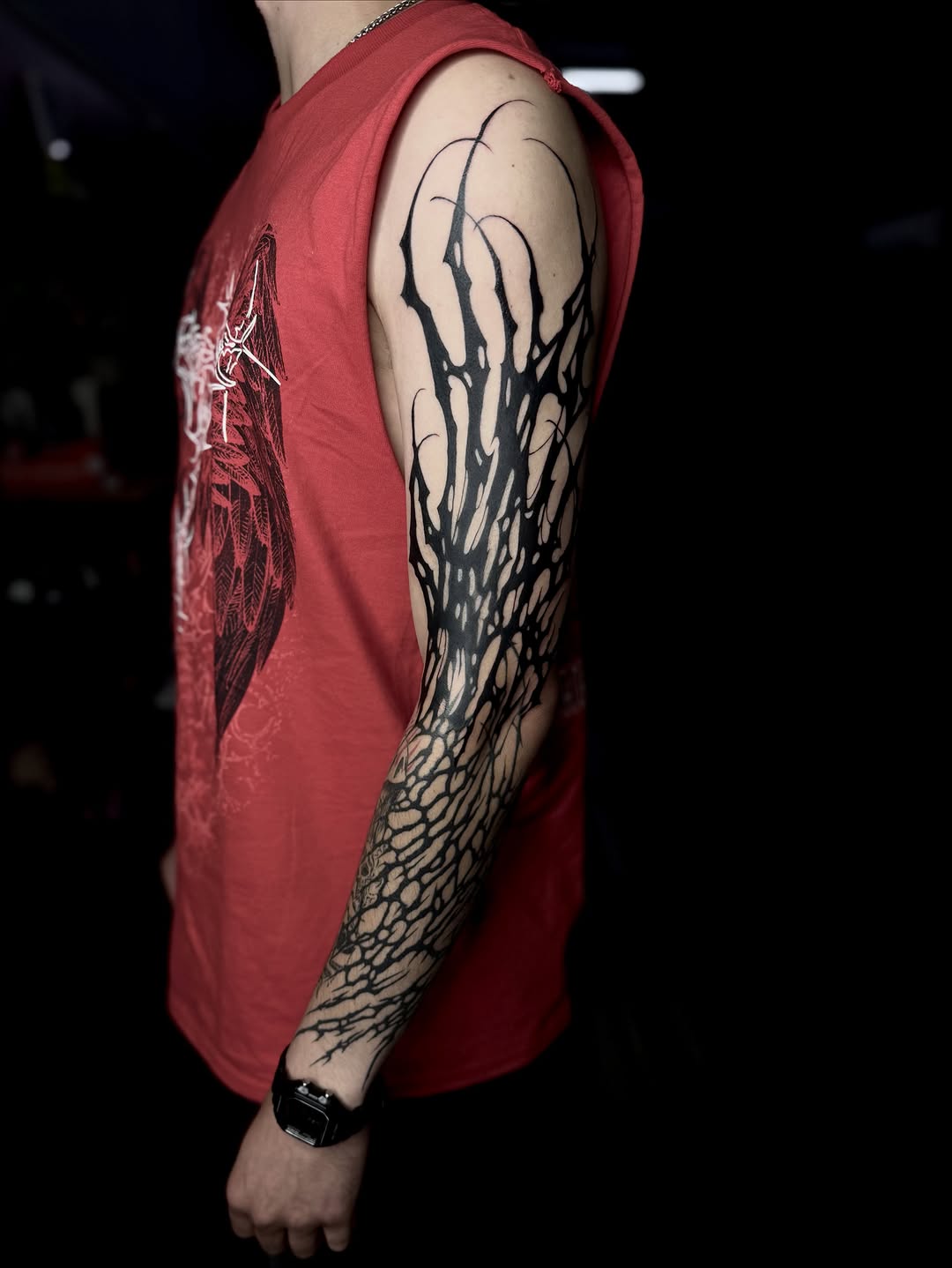 Tattoo by @gloomkvlt β blackwork, ornamental