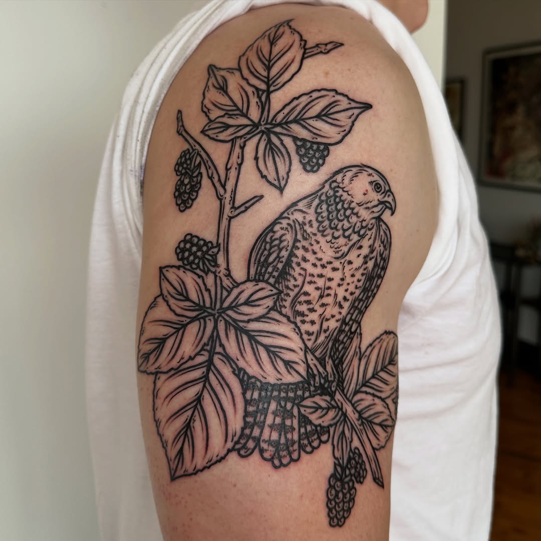 Tattoo by @rosalieocchino — illustrative, black_and_grey
