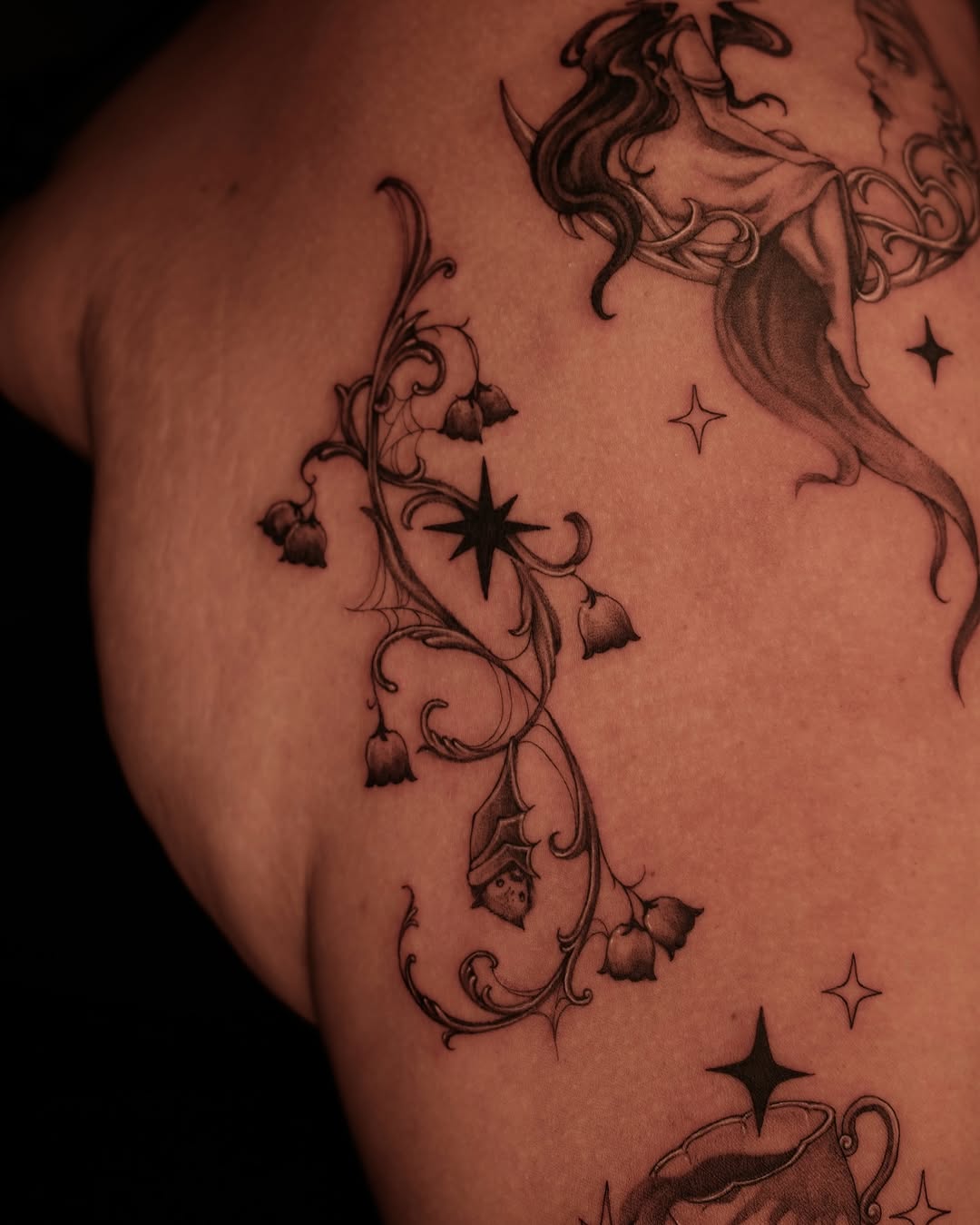Tattoo by @sabrinawu_tattoo โ fine_line, black_and_grey