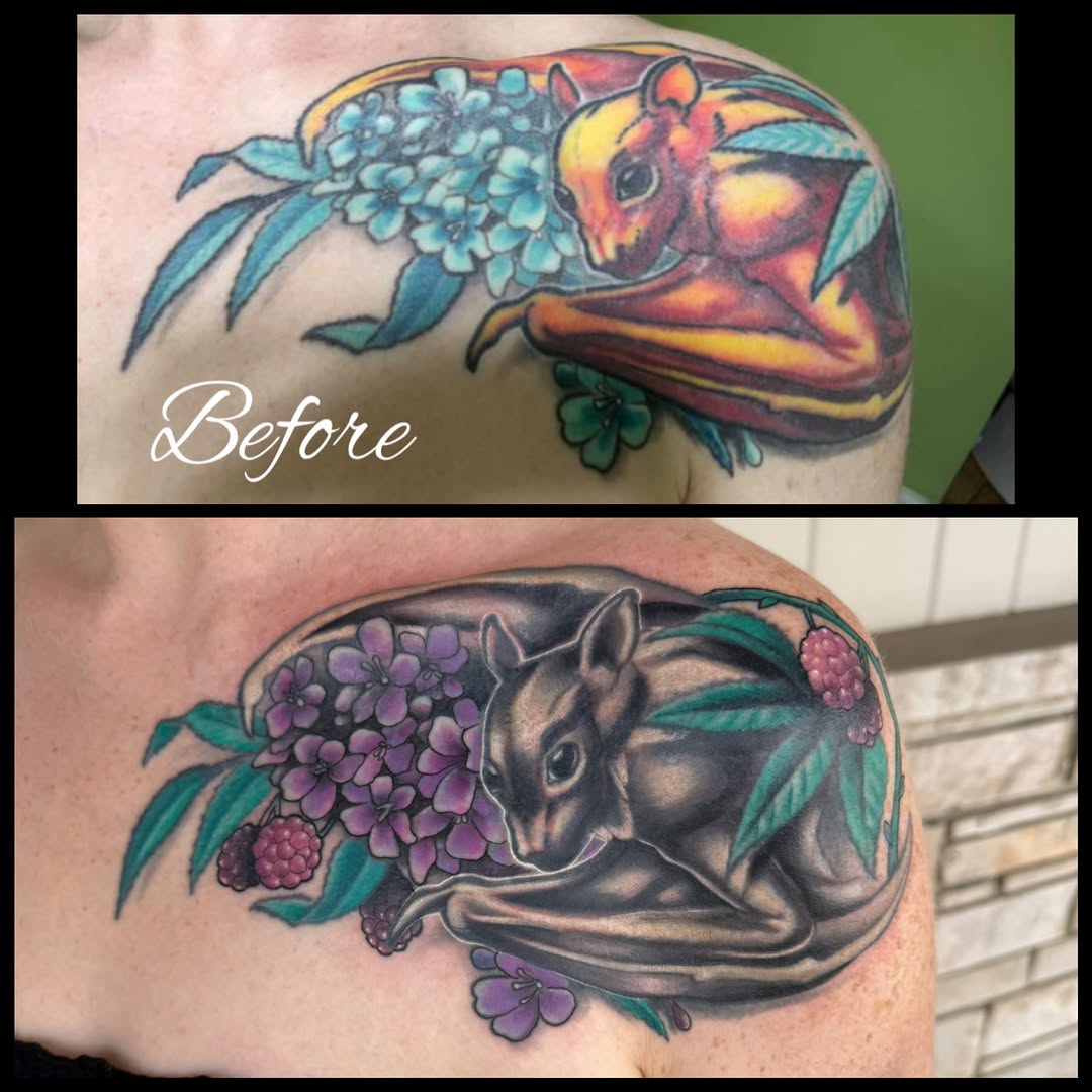 Tattoo by @matthewgtattoos — realism, black_and_grey