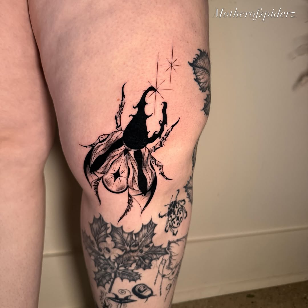 Tattoo by @motherofspiderz β blackwork, ornamental