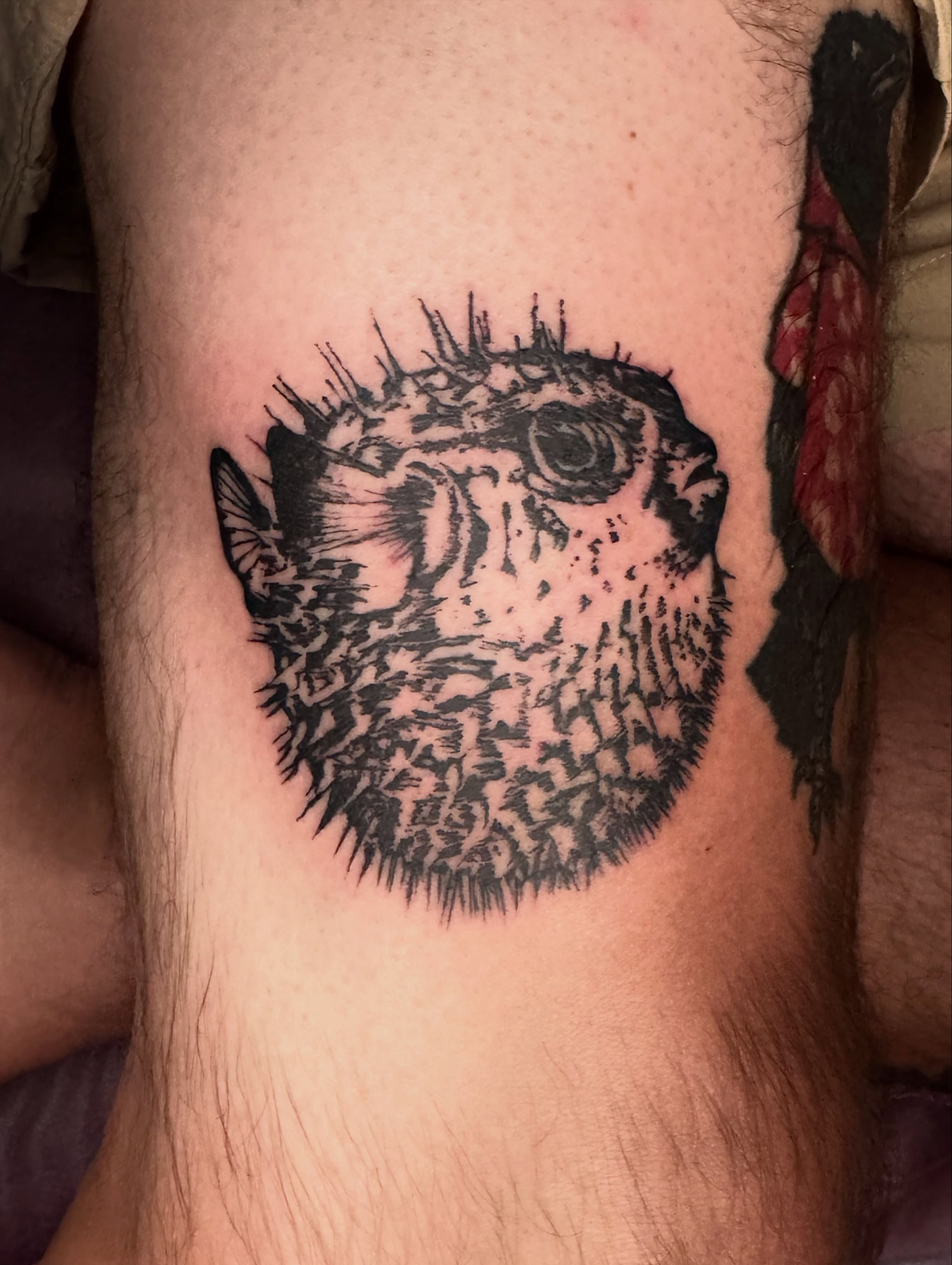 Tattoo by @chowdahbowl — black_and_grey