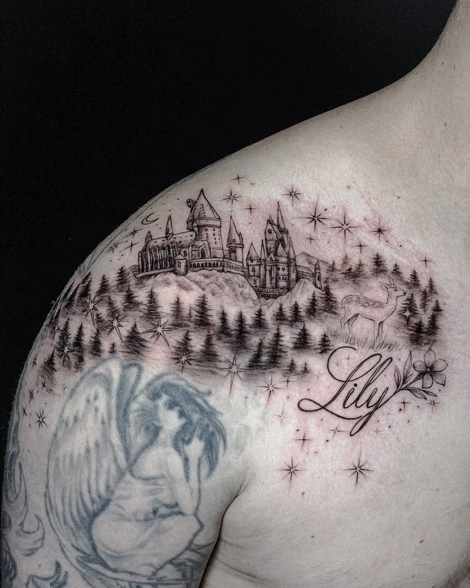 Tattoo by @inshvvn — black_and_grey