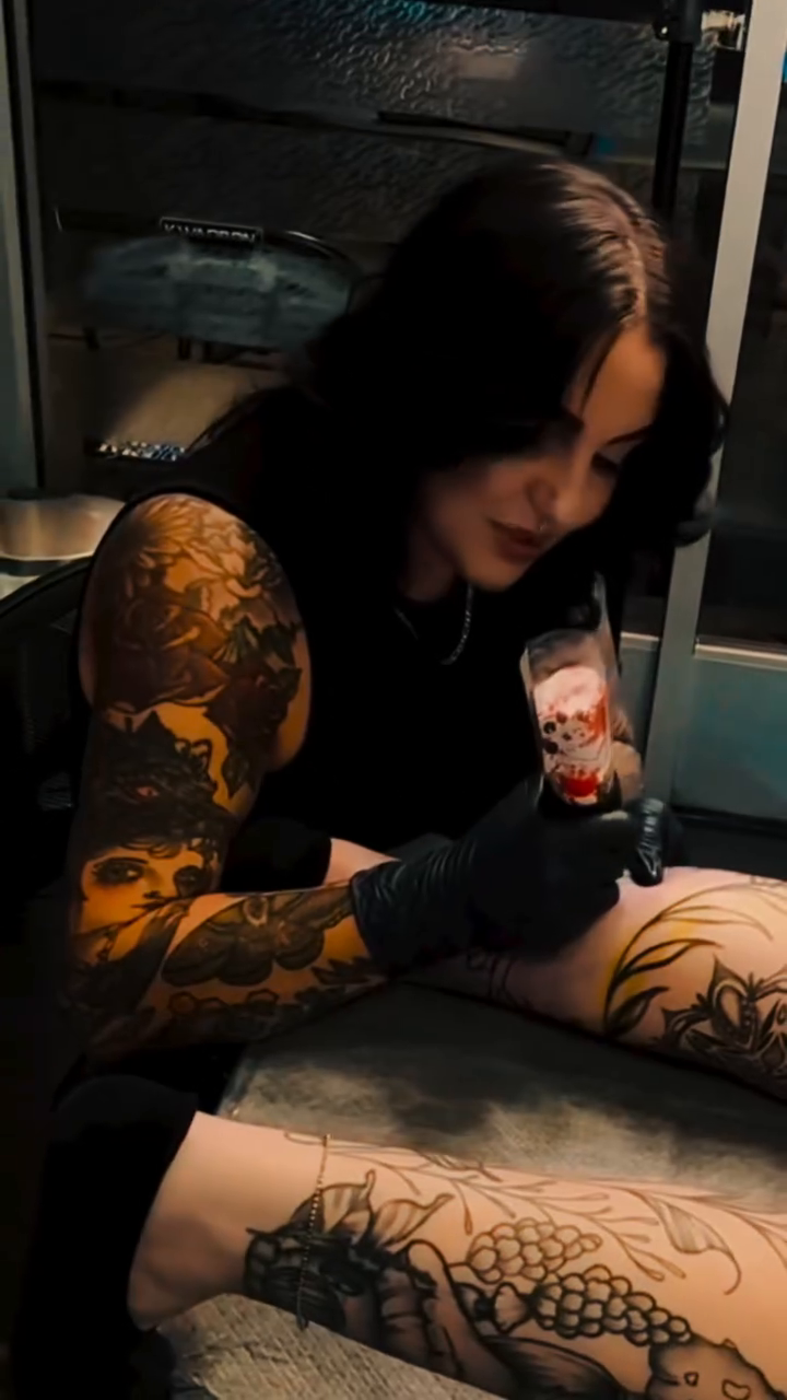 Woman's face realism tattoo by InkFloyd Roith