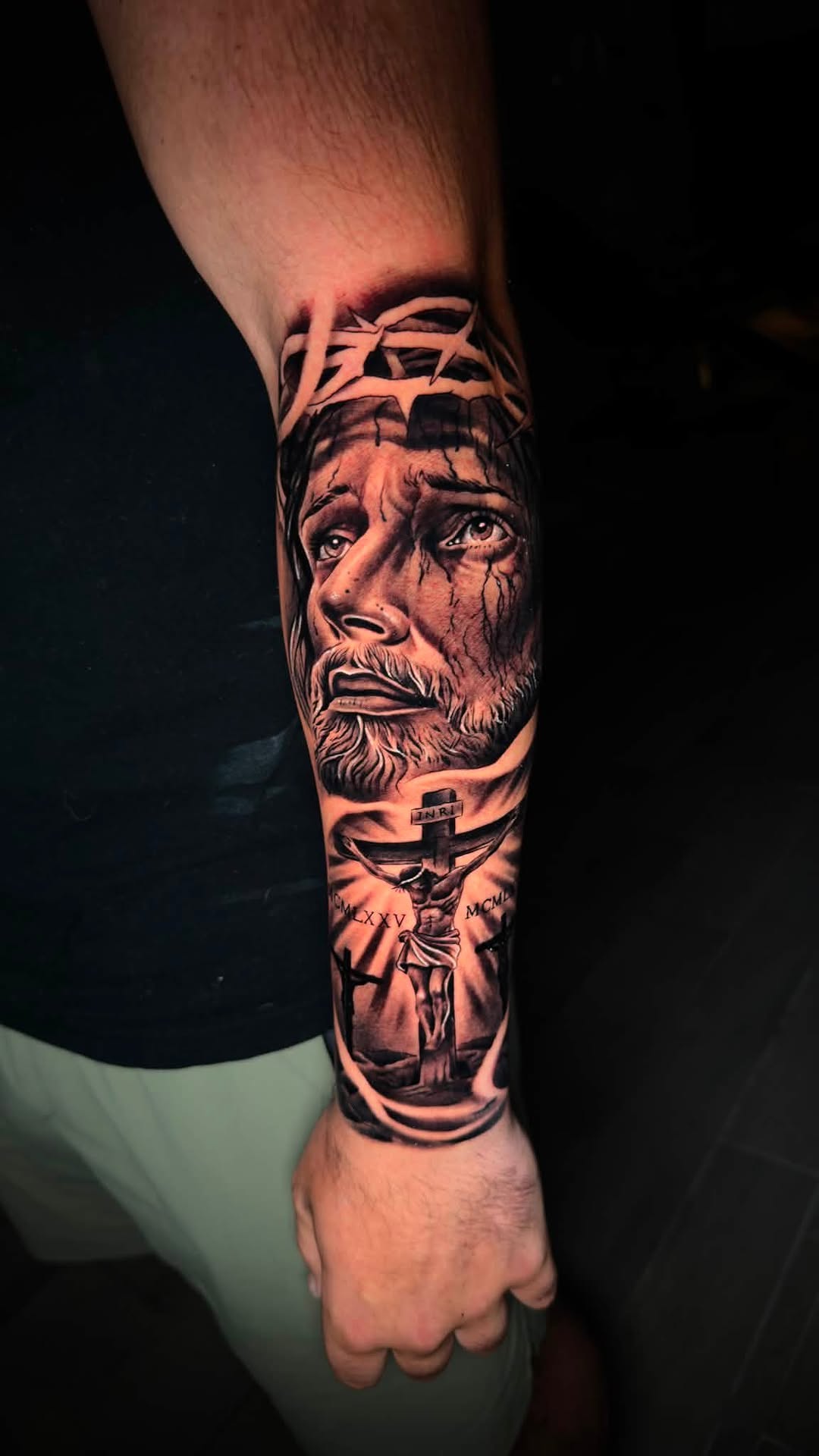 Tattoo by @juanon_tattoos — realism, black_and_grey