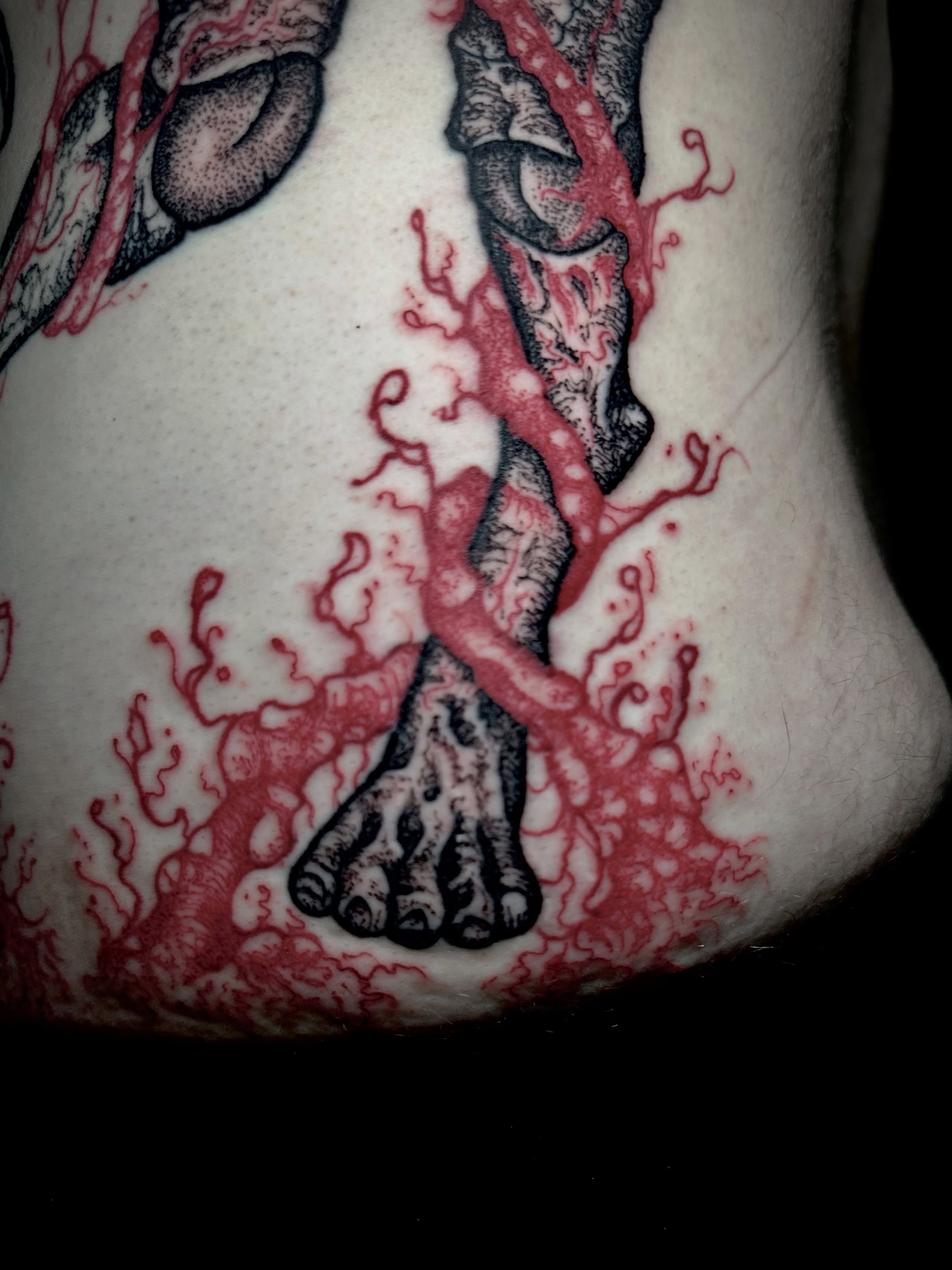 Tattoo by @crow_durany_art — dotwork, realism