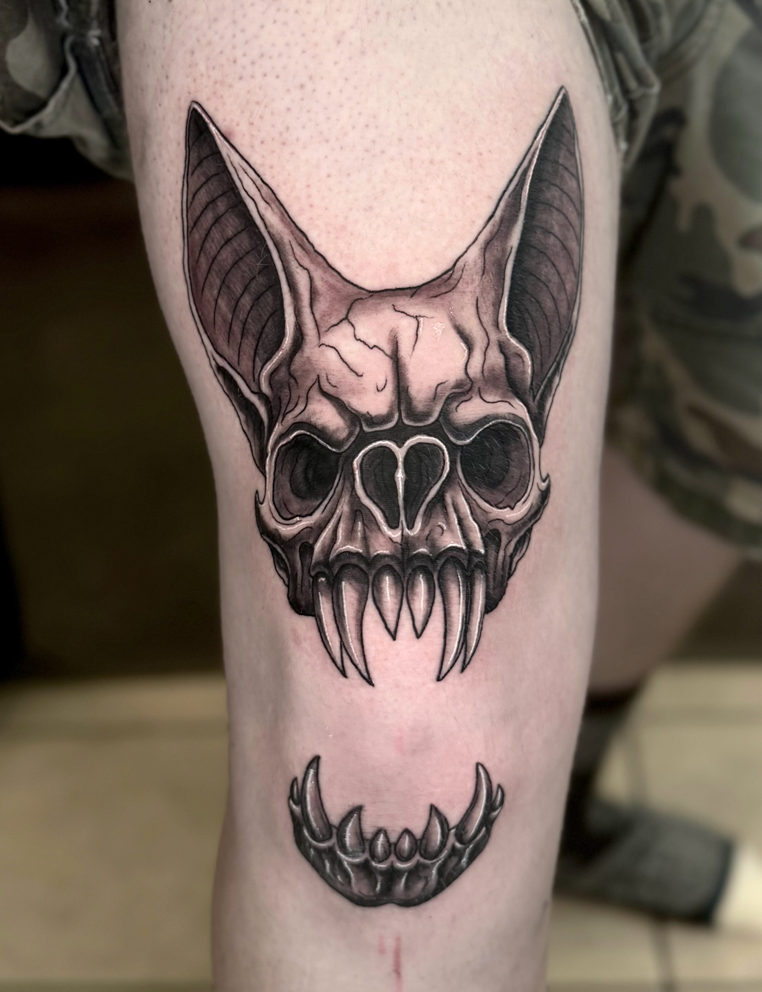 Skull realism tattoo on the forearm by Stilow Memphis Tattoo Artist, Memphis, Tennessee