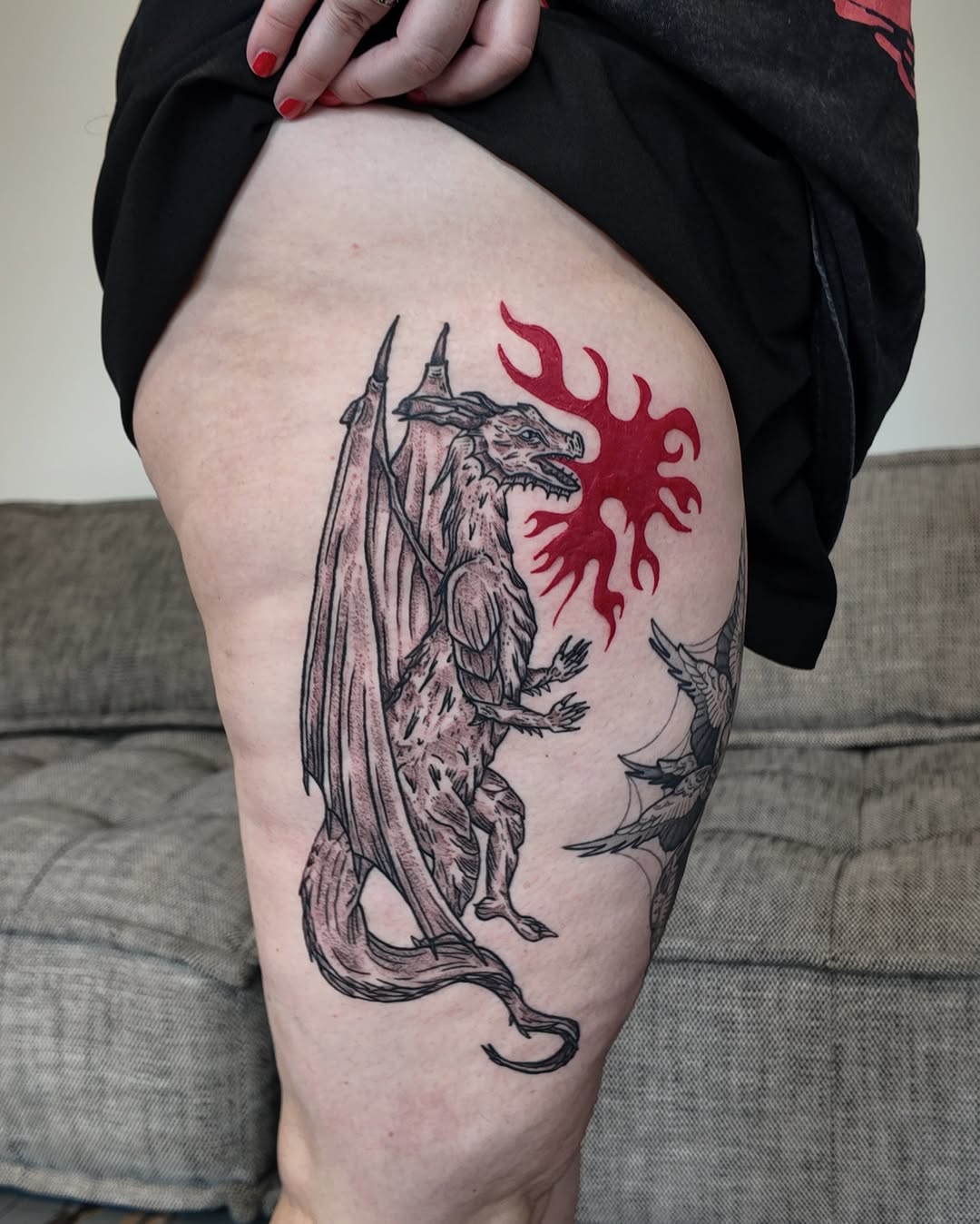 Tattoo by @morgandianntattoo β illustrative, black_and_grey