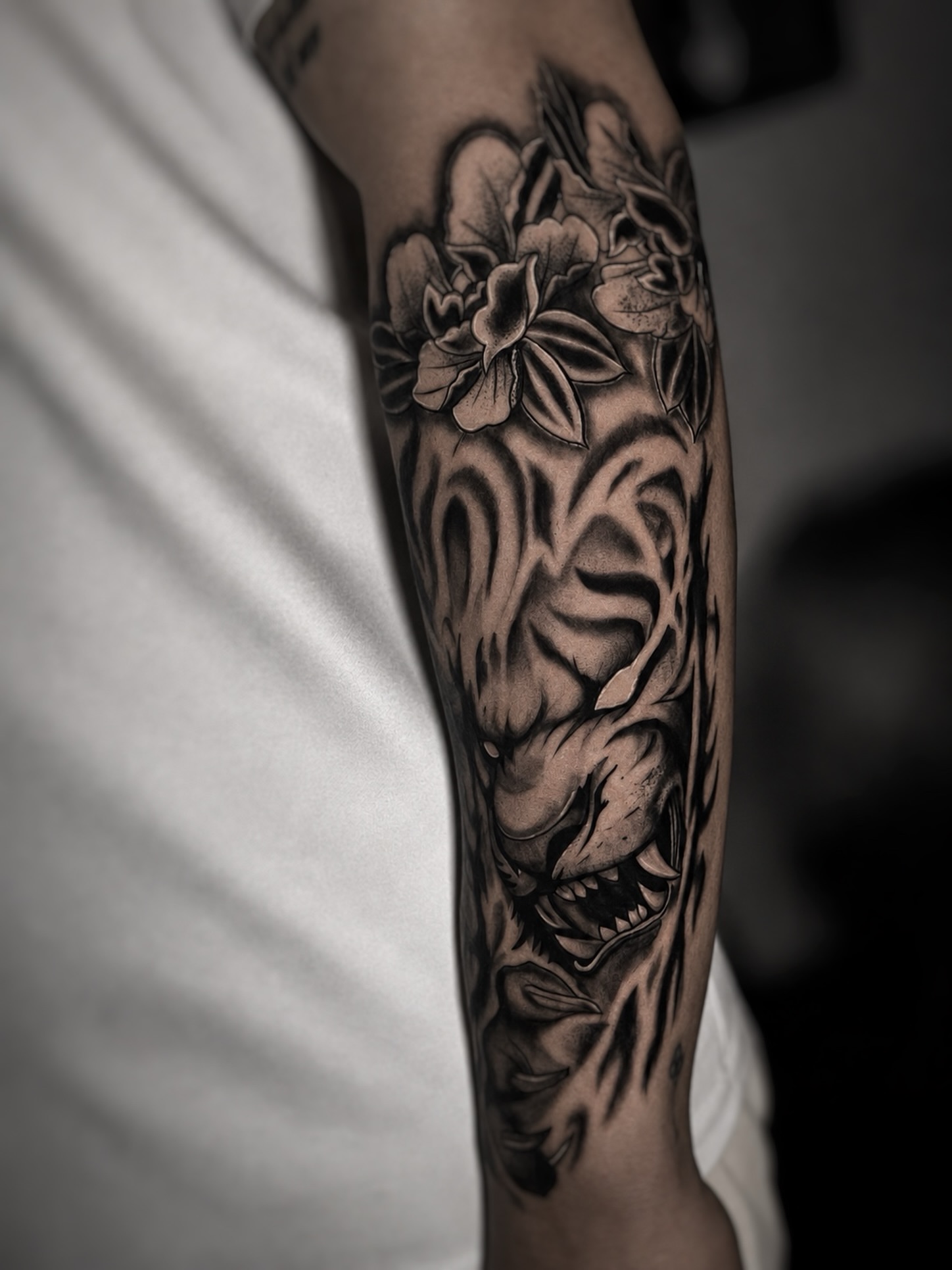 Tattoo by @m_kytattoo — black_and_grey, realism