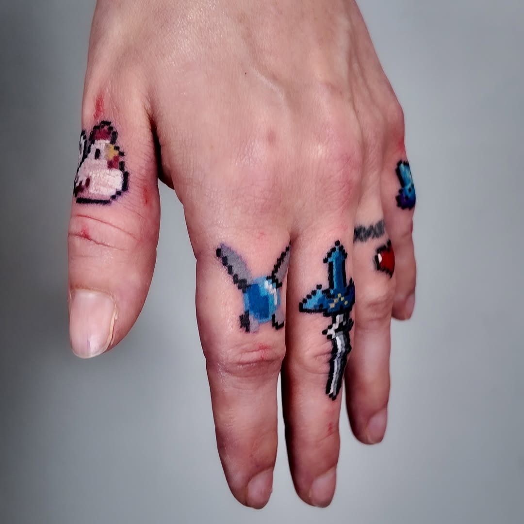 Tattoo by @mrpixel.tattooer — fine_line, new_school