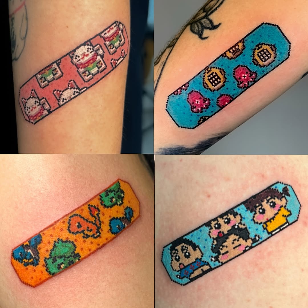 Tattoo by @mrpixel.tattooer — new_school, anime