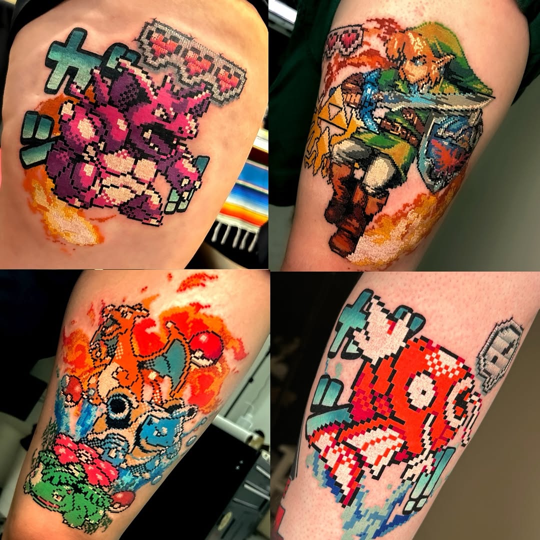 Tattoo by @mrpixel.tattooer — anime, new_school
