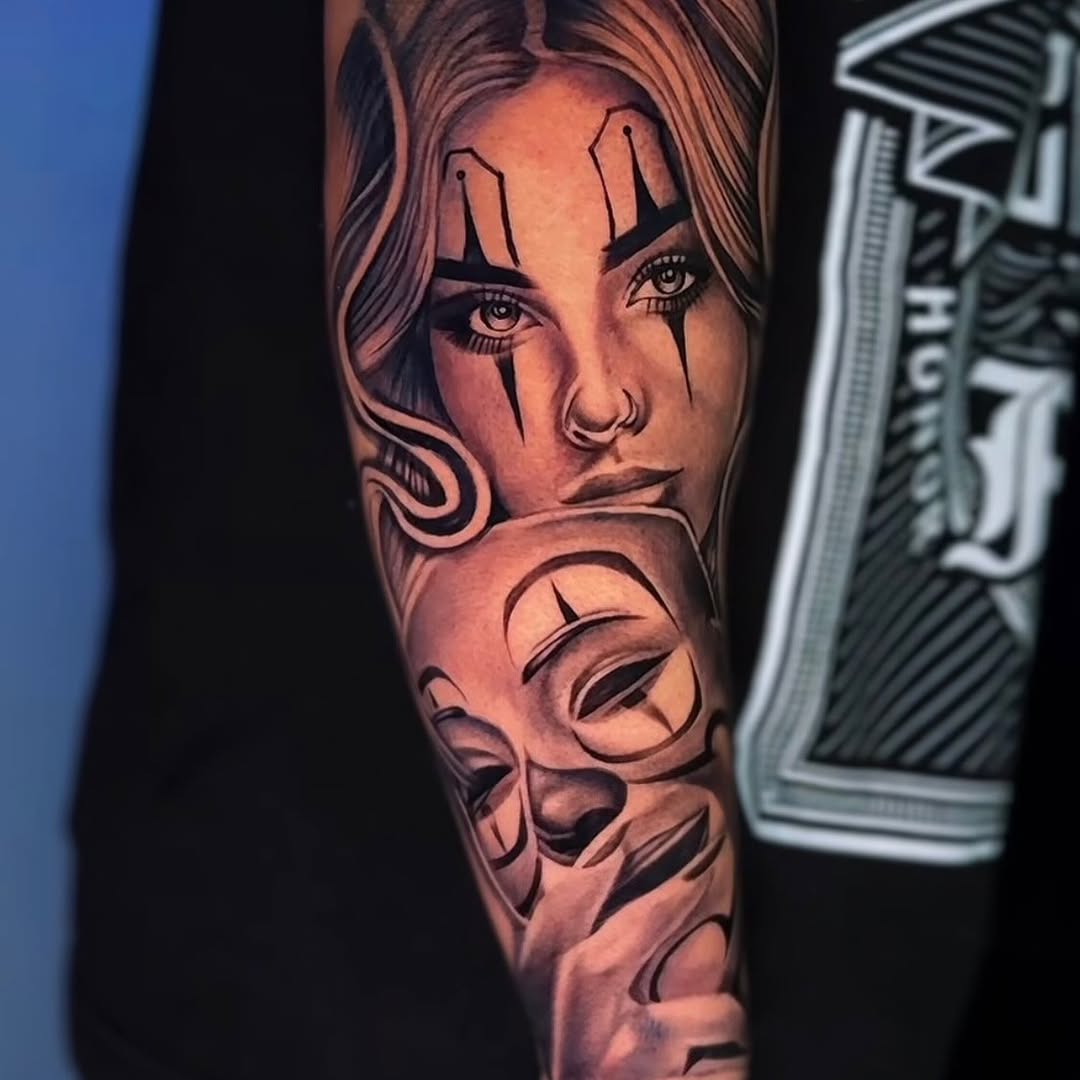 Tattoo by @tatts.x.hustler — chicano, realism