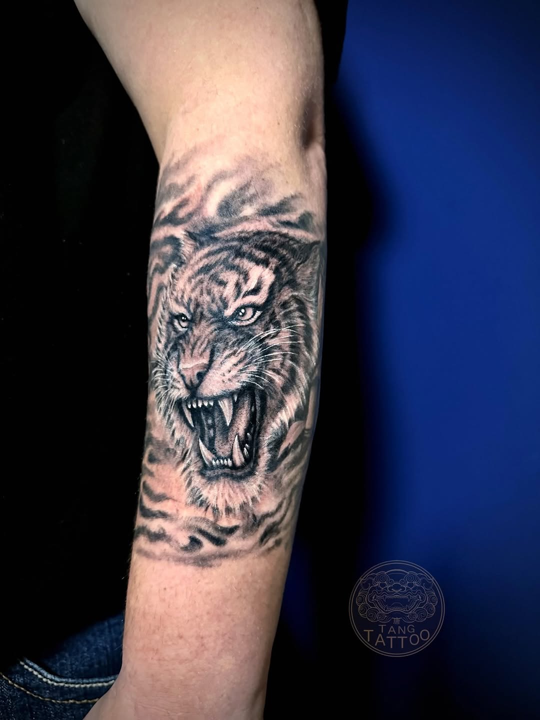 Tattoo by @tftattoo โ realism, black_and_grey