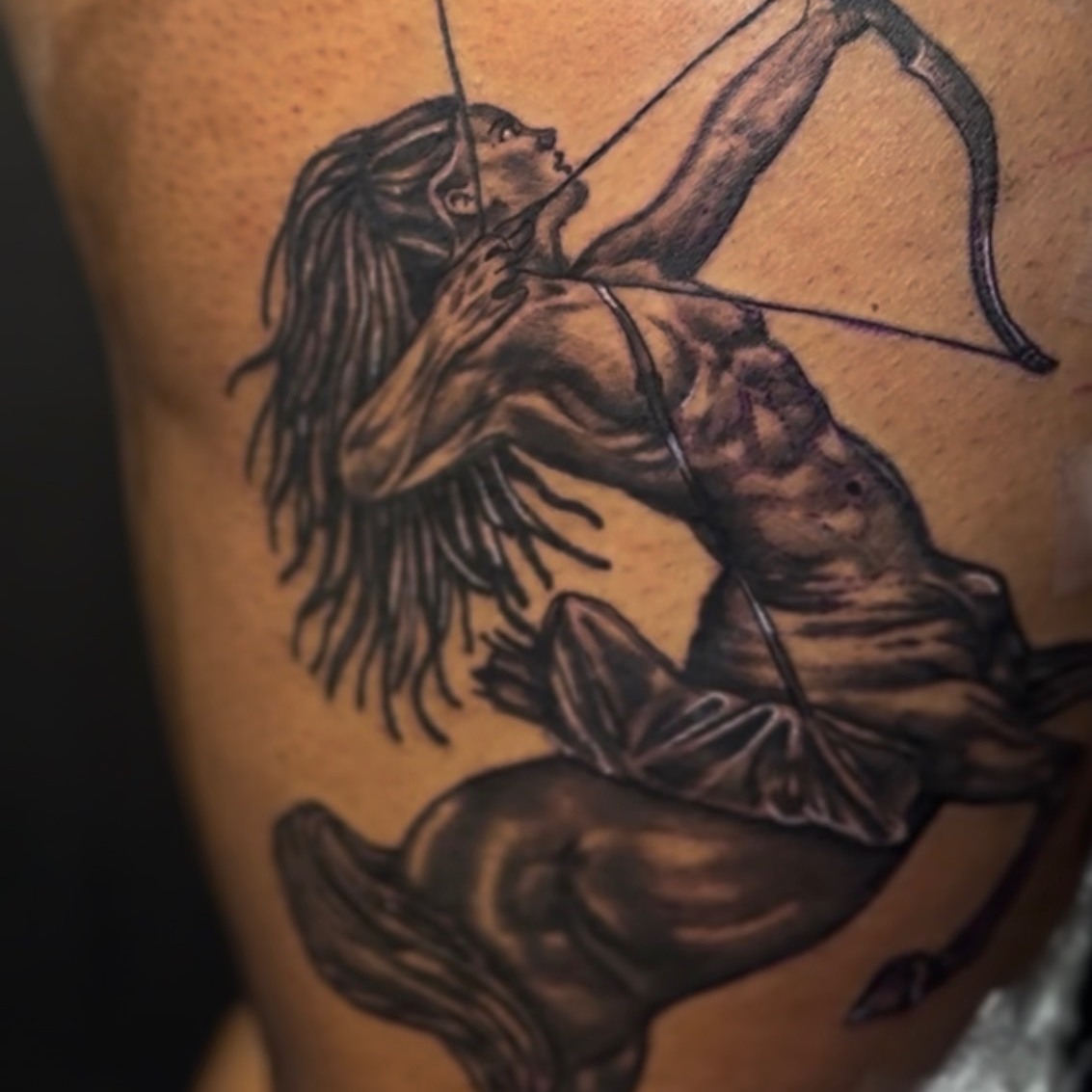 Tattoo by @theinklabartgallery — black_and_grey