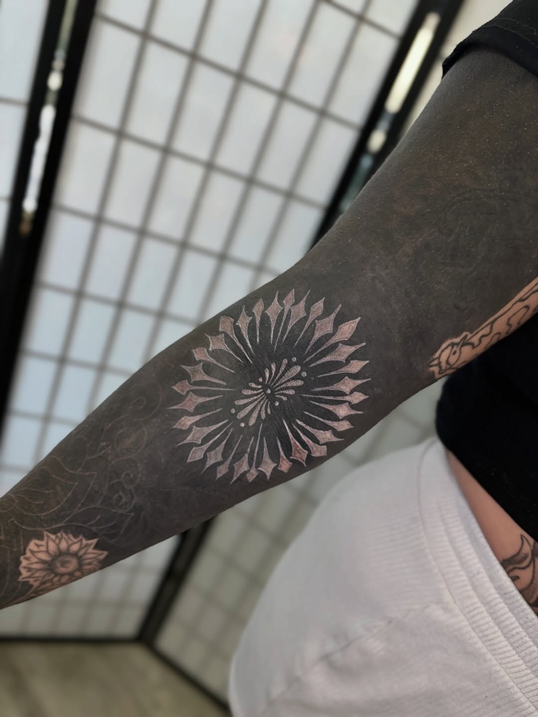 Tattoo by @han_vertal_ink — blackwork, ornamental