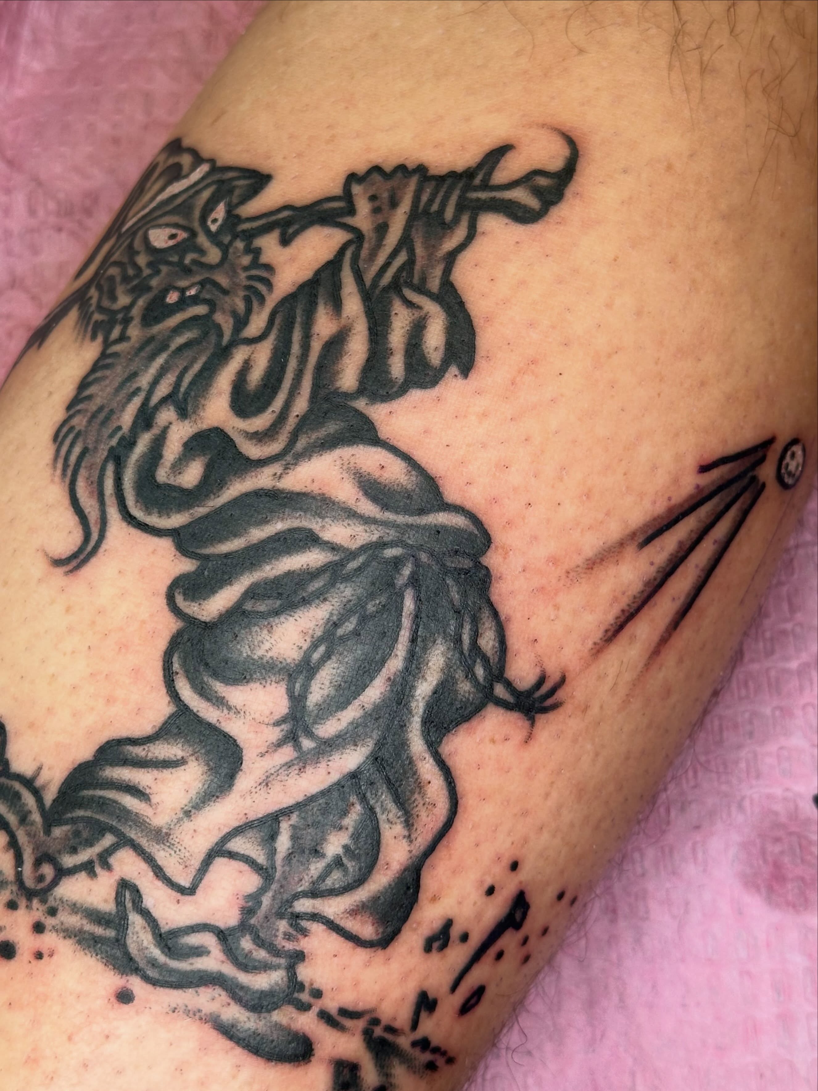 Tattoo by @fktattoos — black_and_grey