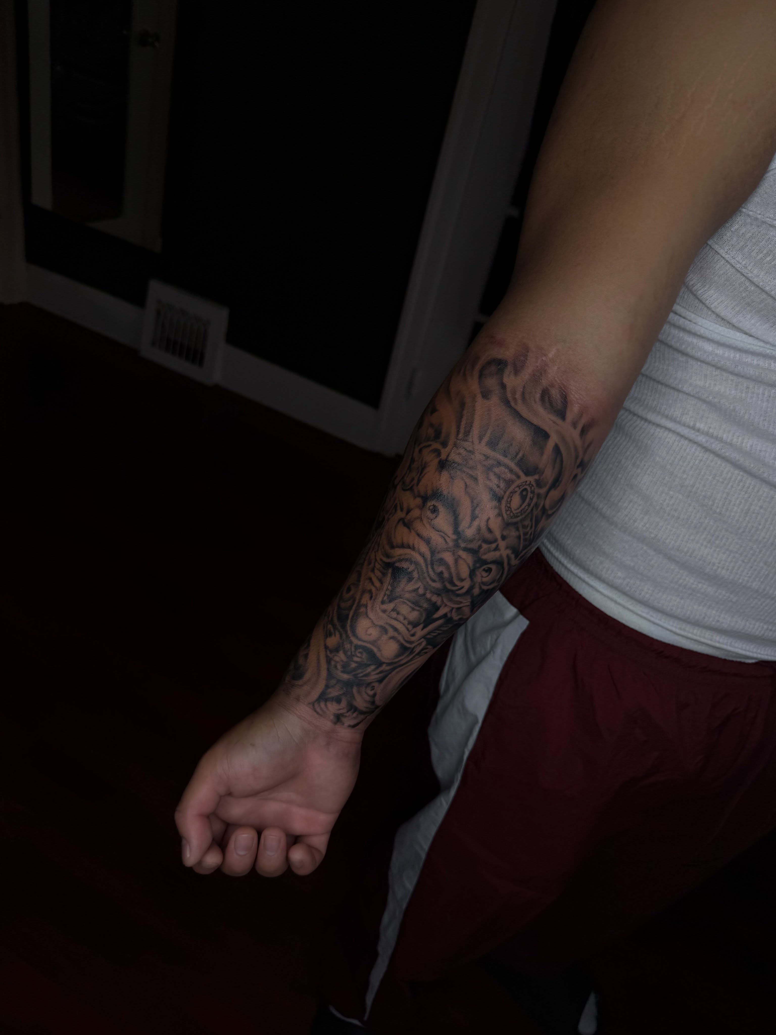 Tattoo by @goofyinks — black_and_grey, realism