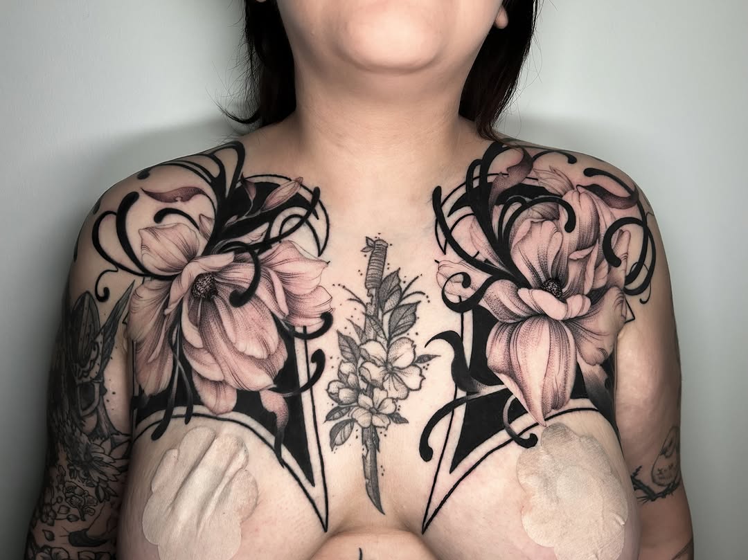 Tattoo by @crystalthornstattoo — black_and_grey, realism