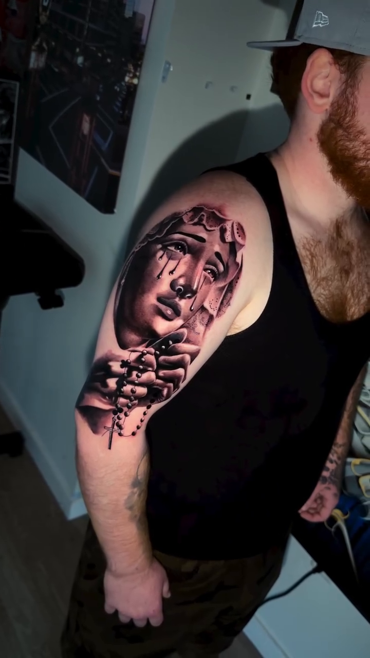 Tattoo by @dannys_tattoo_official — realism, black_and_grey