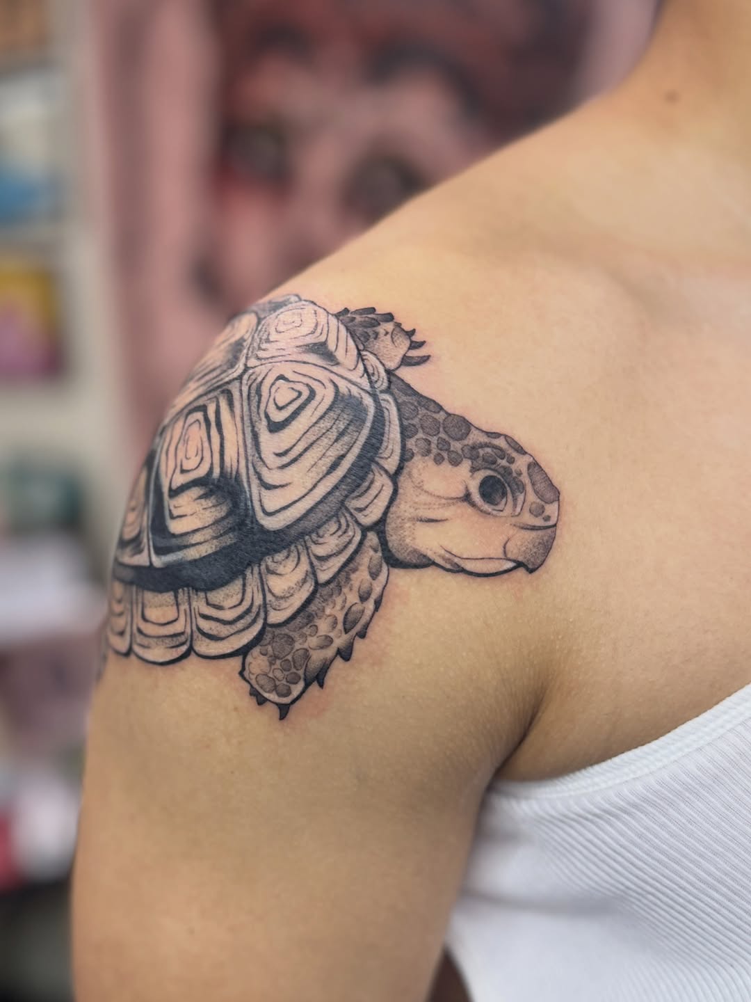 Tattoo by @rebecca.rose.tattoos — realism, black_and_grey