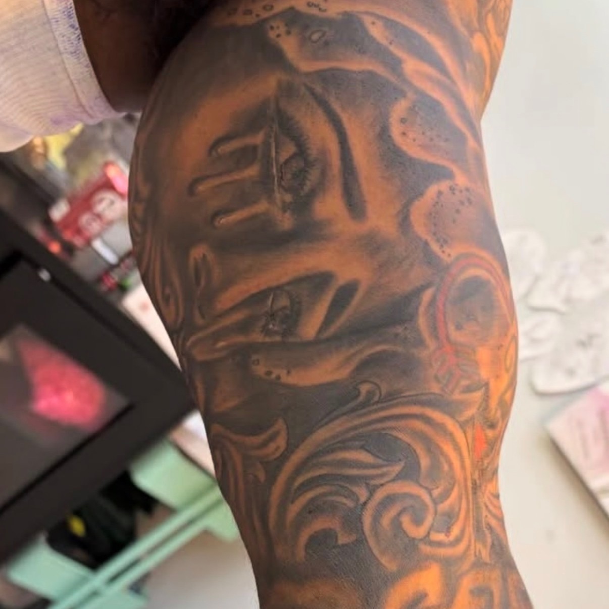Tattoo by @theinklabartgallery — dotwork, black_and_grey