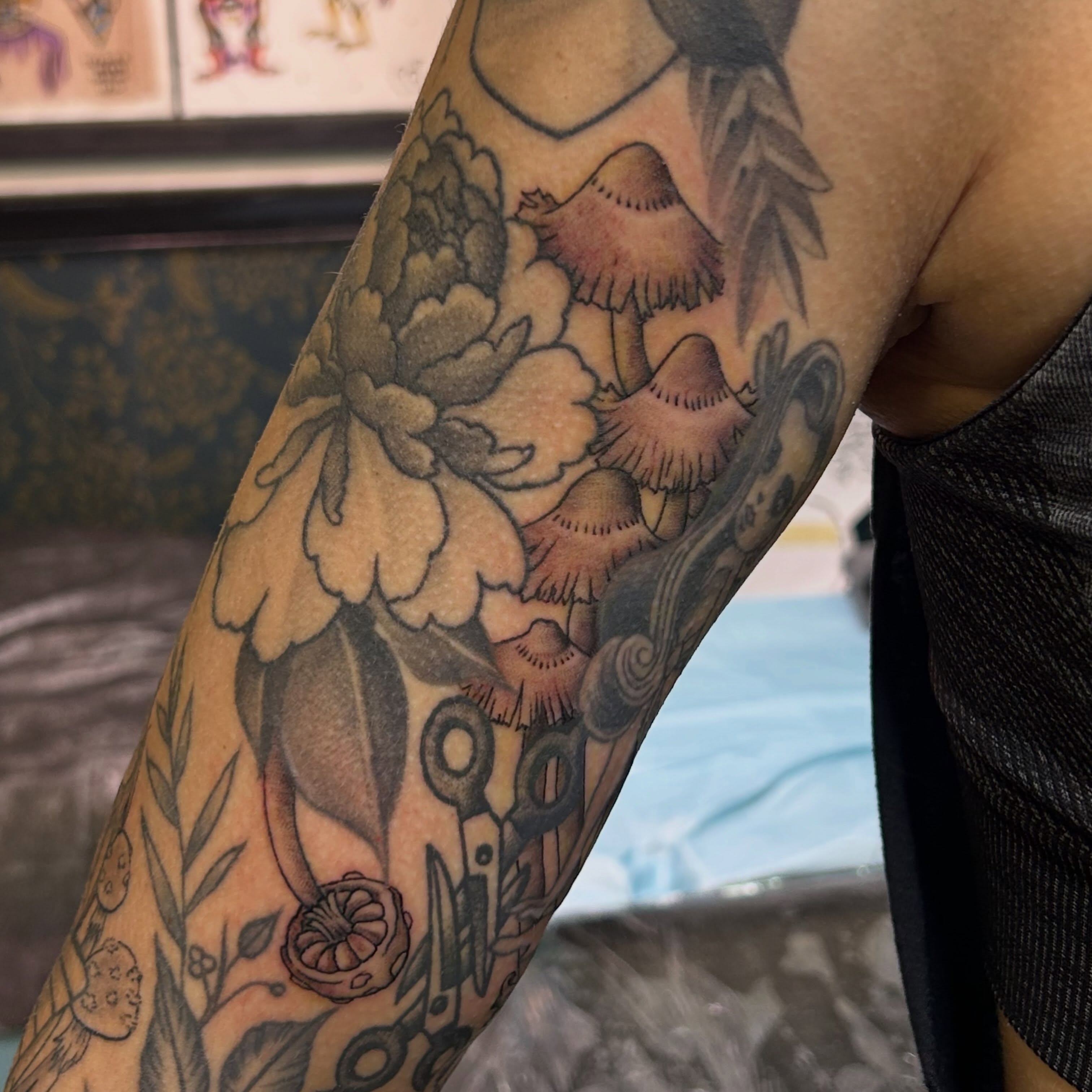 Tattoo by @tenderhearttattoo — american_traditional, black_and_grey