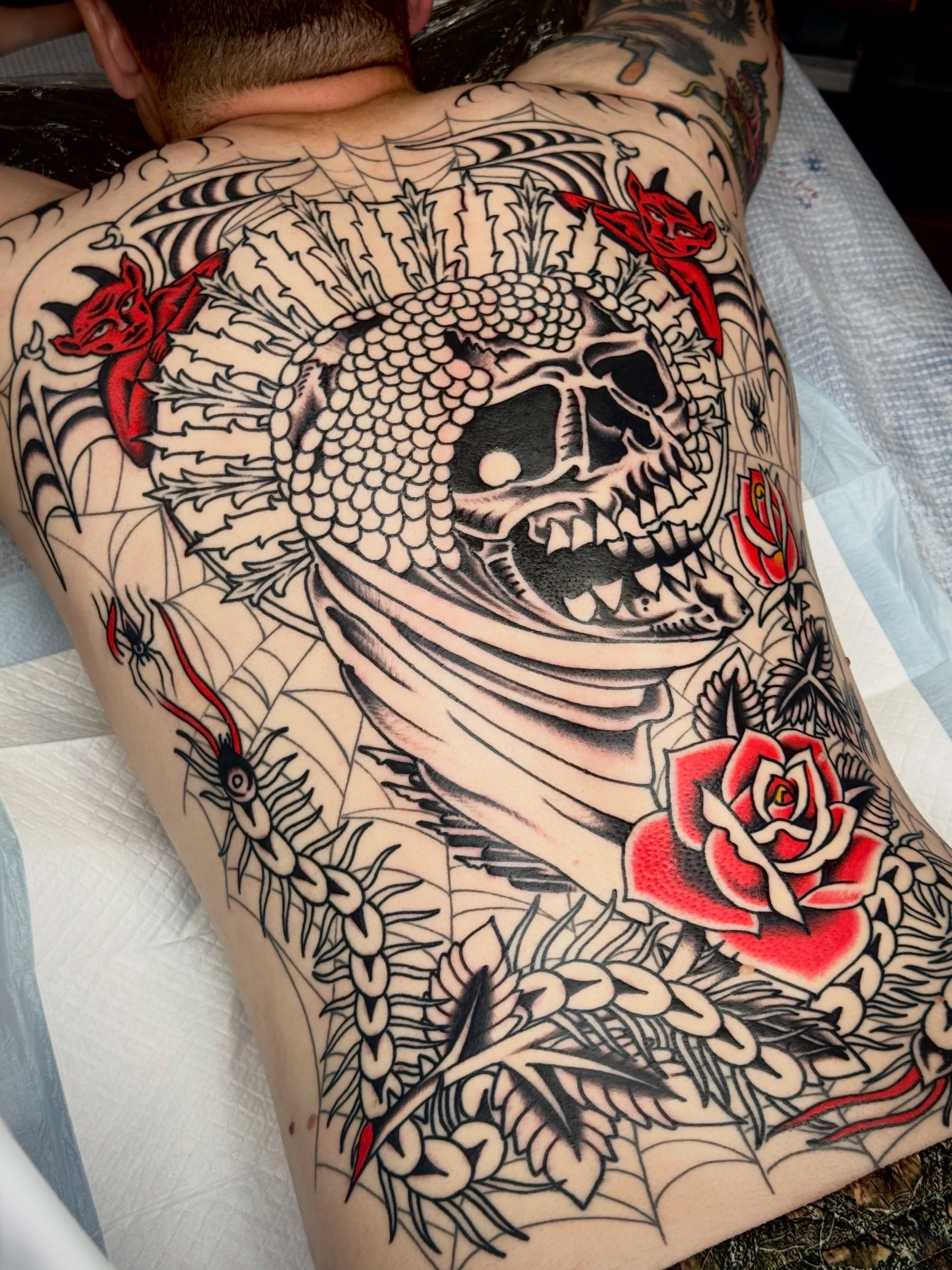 Tattoo by @butchmickle — american_traditional, black_and_grey
