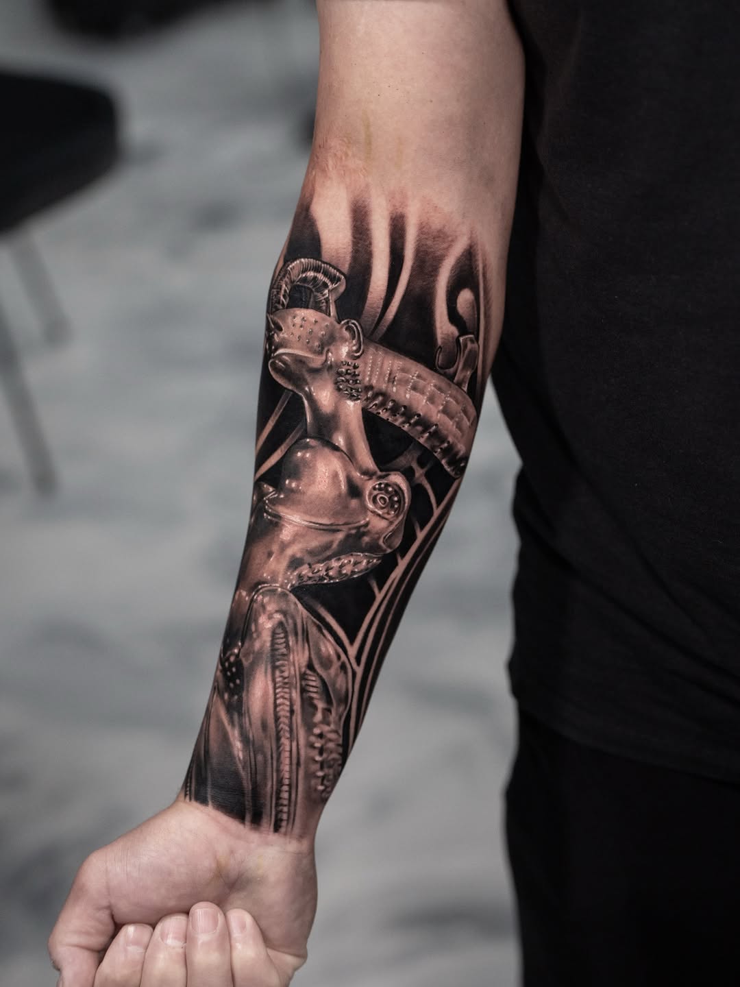 Tattoo by @andretattoostx β realism, black_and_grey