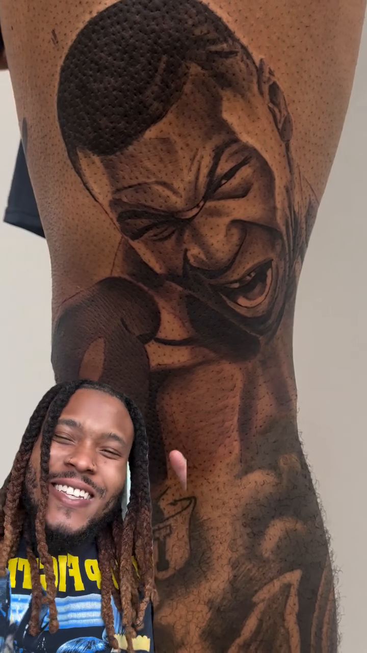 Tattoo by @dontaviousdavis_ — realism, black_and_grey