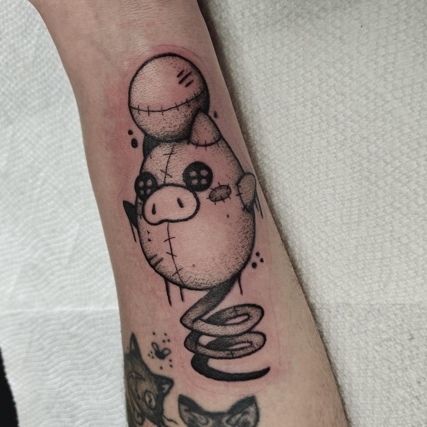 Tattoo by @eightleggedmeg — dotwork