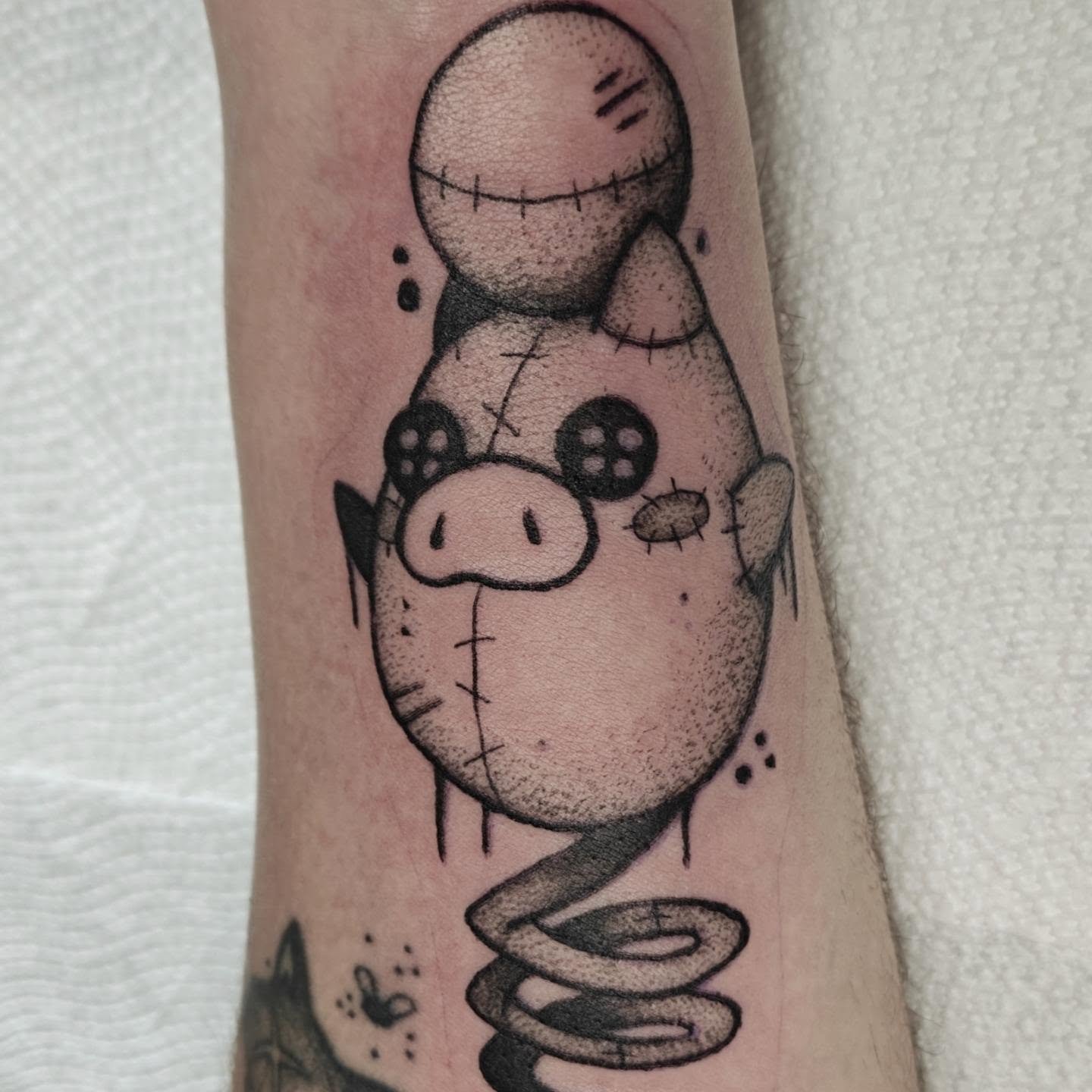 Tattoo by @eightleggedmeg — dotwork